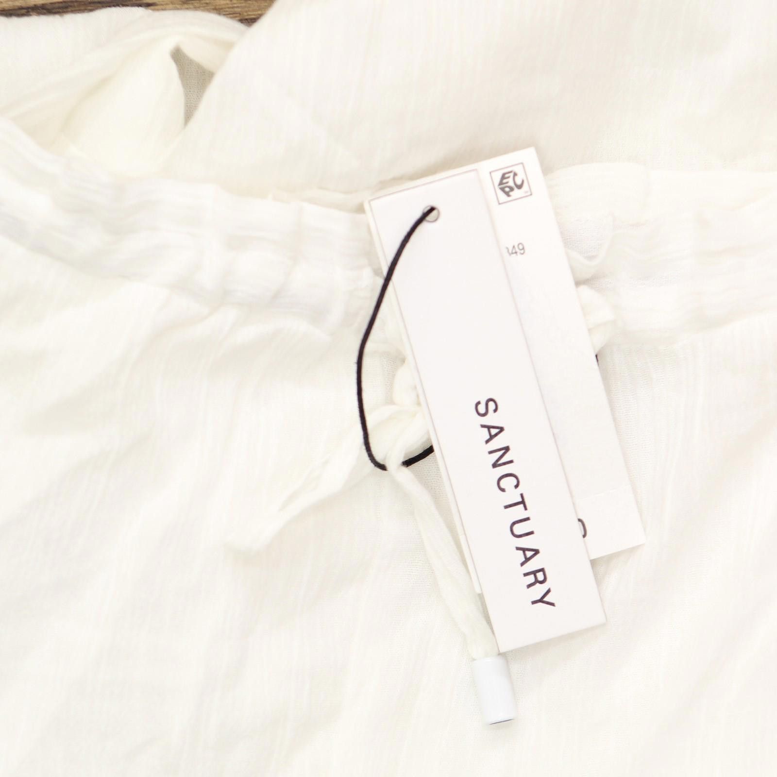Sanctuary Nwt Sanctuary Crinkle Cargo Pants Sacc25849 Crinkle White L Size ONE SIZE - 3 Thumbnail