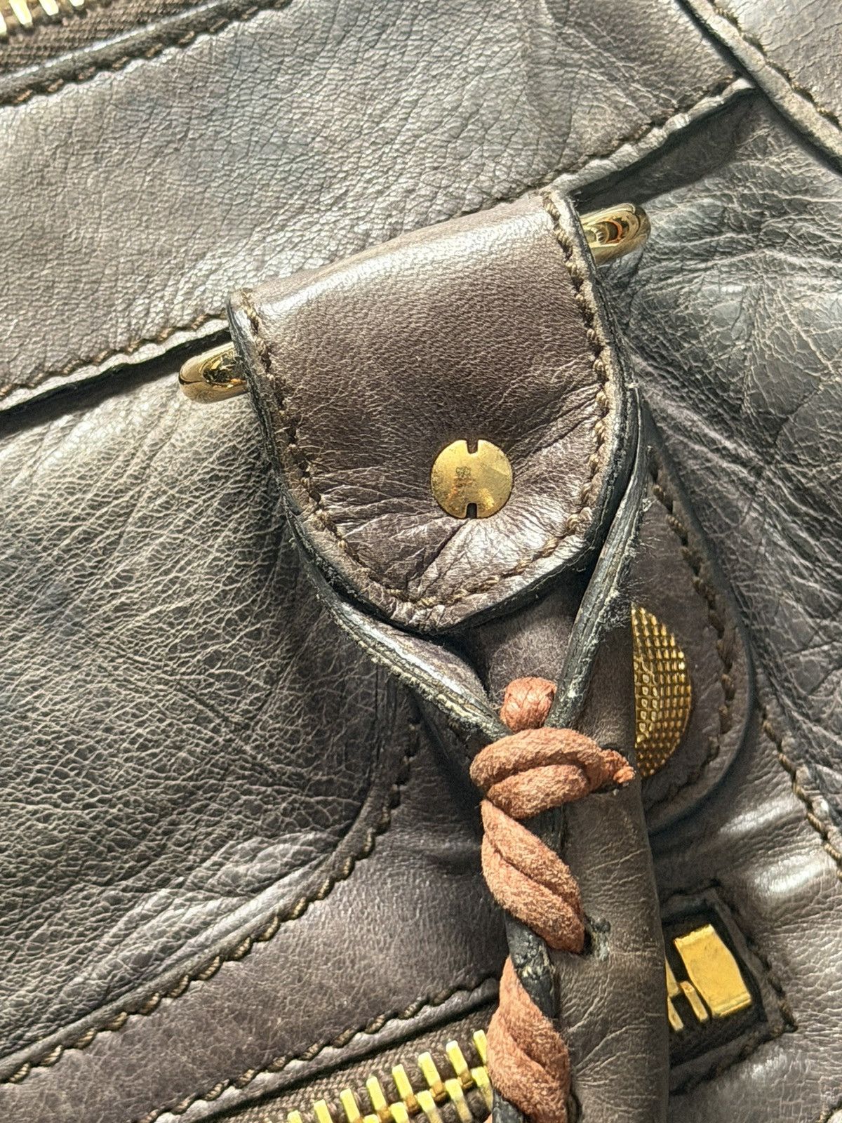 Balenciaga 2000’s Balenciaga Mocha brown Giant 21 Gold Work Bag Size ONE SIZE - 5 Thumbnail