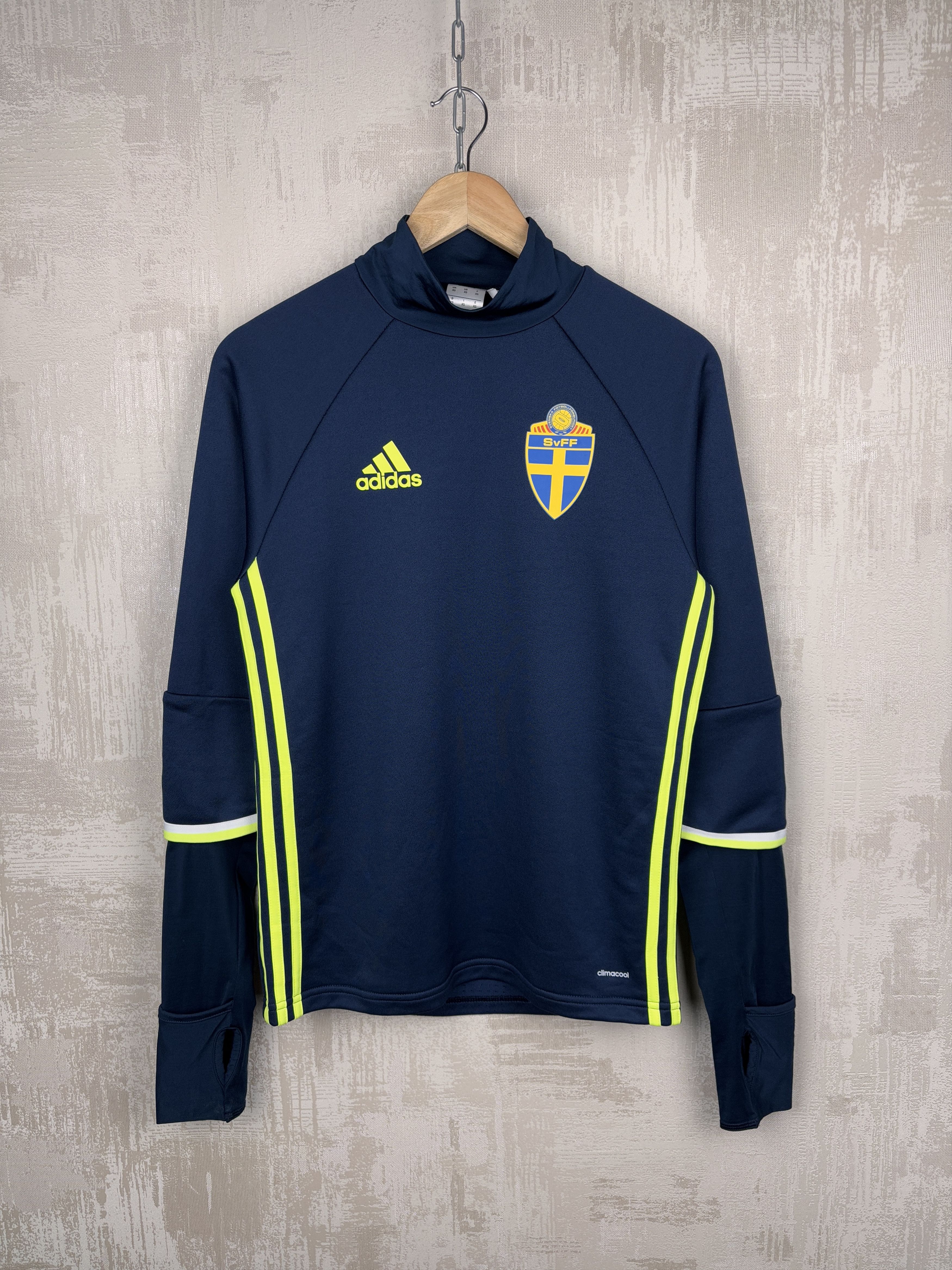 Adidas Sweden 2016-17 Adidas Training Top Soccer Football Size US XS / EU 42 / 0 - 1 Thumbnail