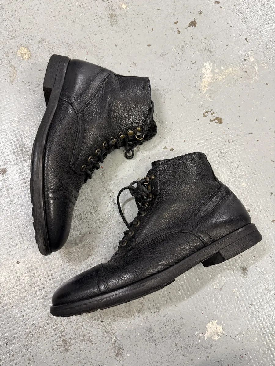 Dolce & Gabbana 2000s Dolce & Gabbana Black Leather Combat Boots Size US 8 / EU 41 - 10 Thumbnail