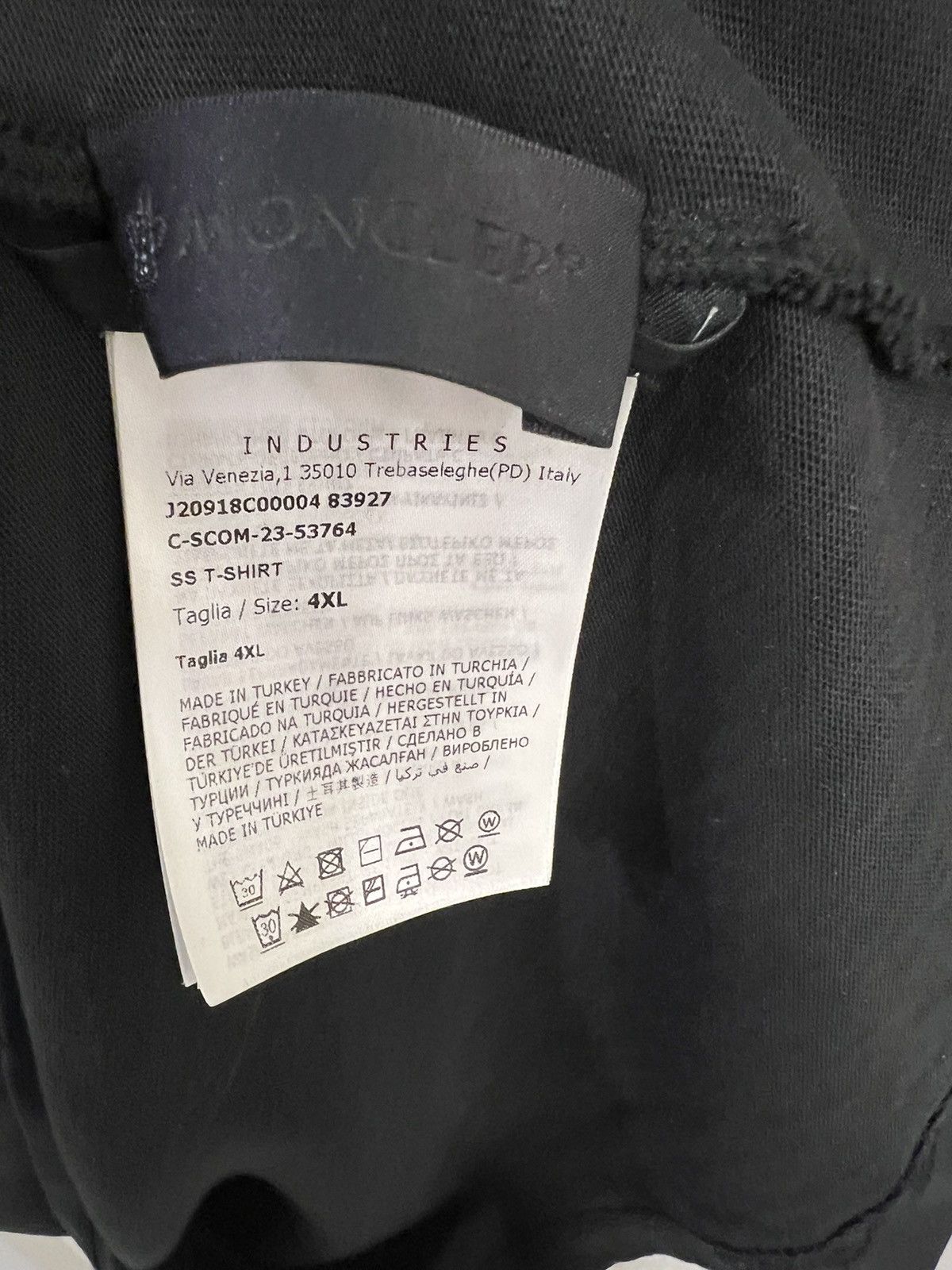 Moncler Moncler Pixelated Logo T Shirt Size US XXL / EU 58 / 5 - 5 Thumbnail