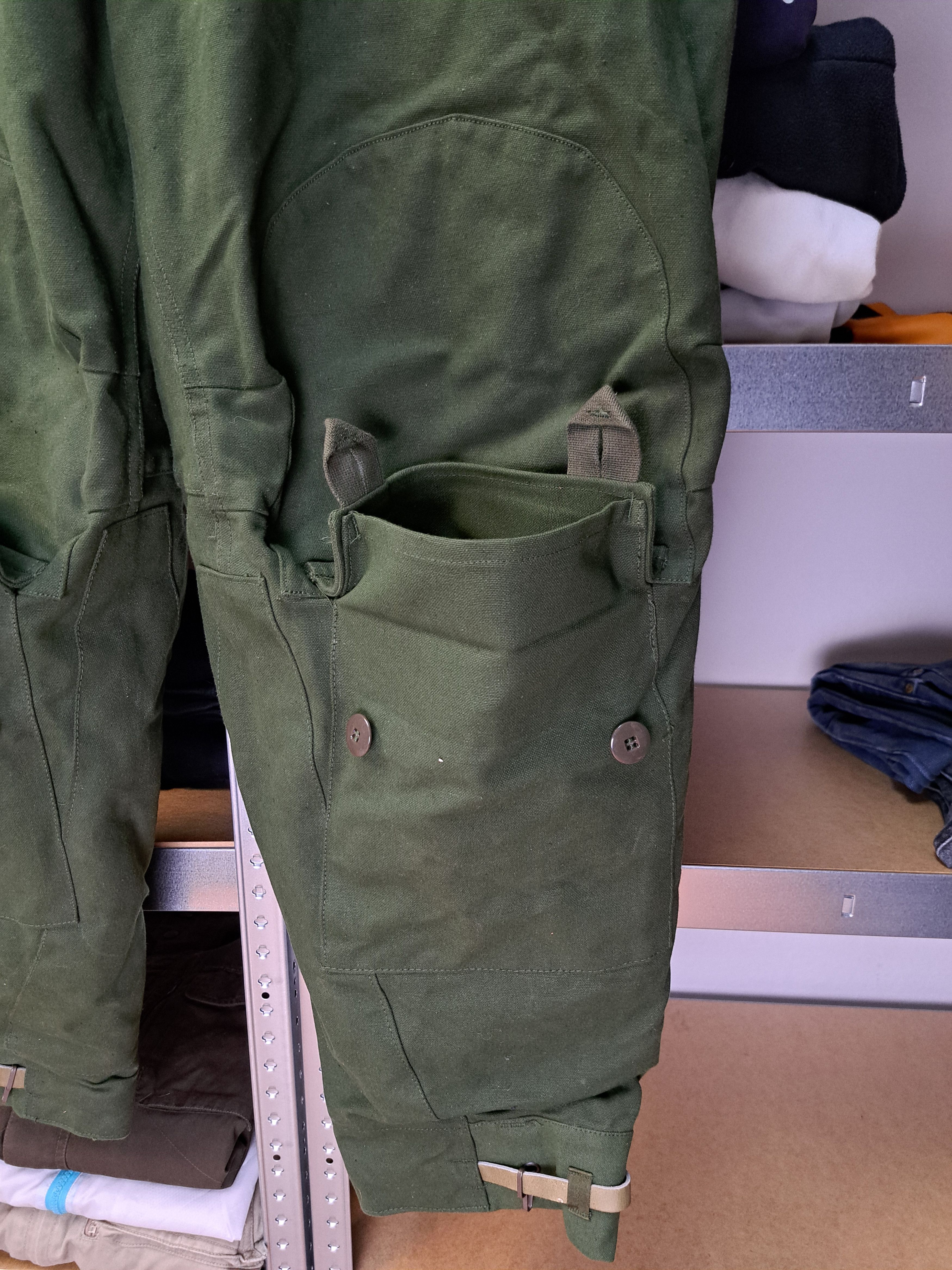 Vintage Vintage 60s Swedish Army Motorcycle Overalls Pants Pharell Size US 38 / EU 54 - 5 Thumbnail