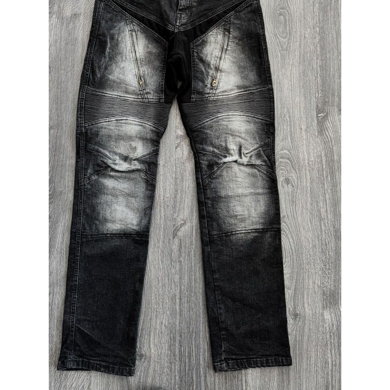 Japanese Brand Y2K Vintage Balenciaga /Amiri Style Zip Jeans Size US 32 / EU 48 - 2 Thumbnail