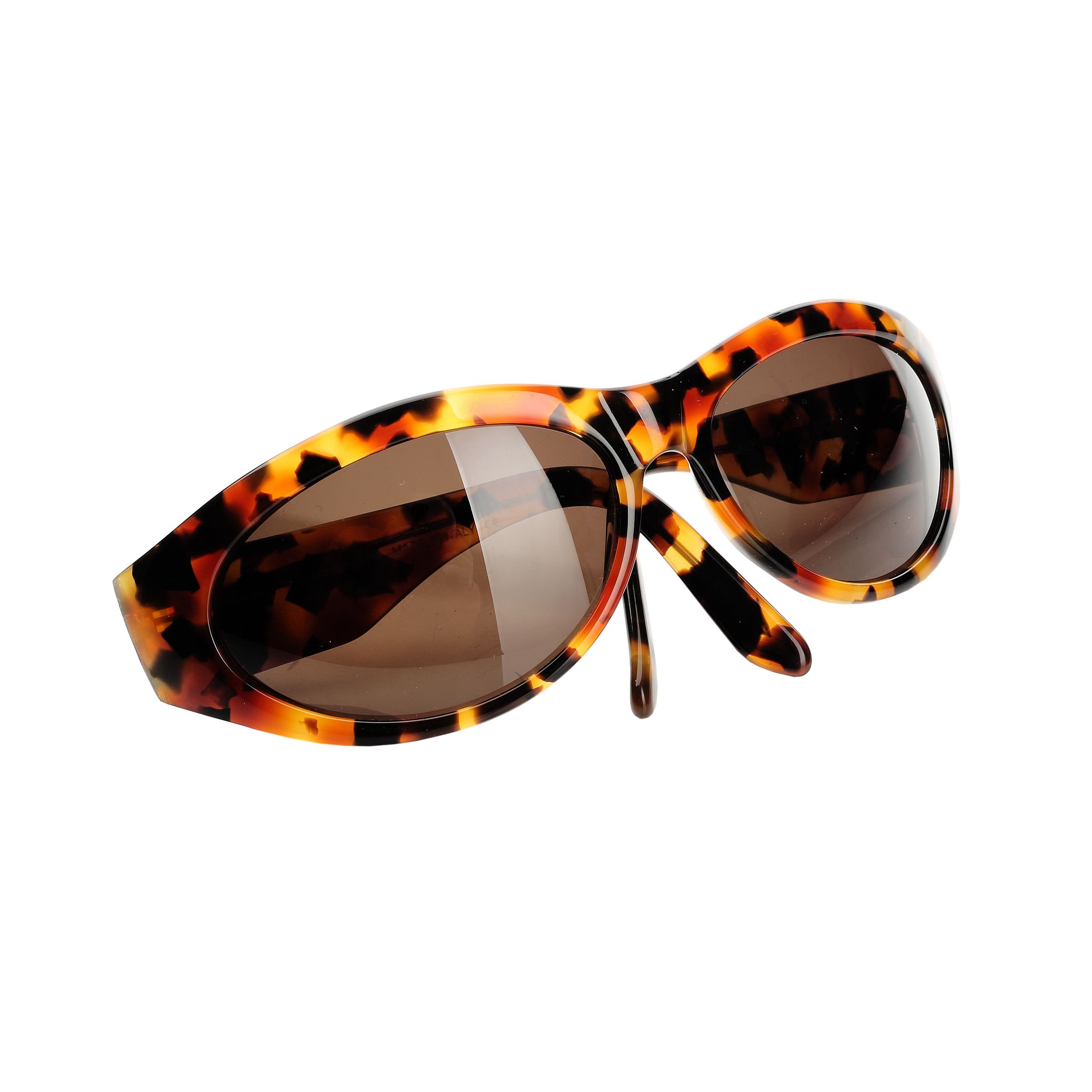Laura Biagiotti Laura Biagiotti 90s Cheetah Oversized Sunglasses Size ONE SIZE - 4 Thumbnail
