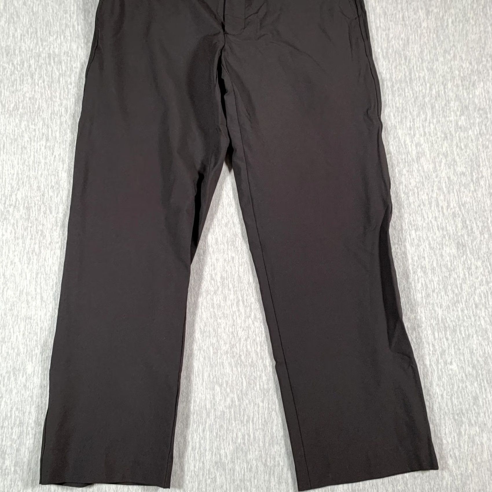 Footjoy FootJoy Golf Pants Mens 34x30 Black Performance Stretch Flat Front Khakis Size US 34 / EU 50 - 3 Thumbnail