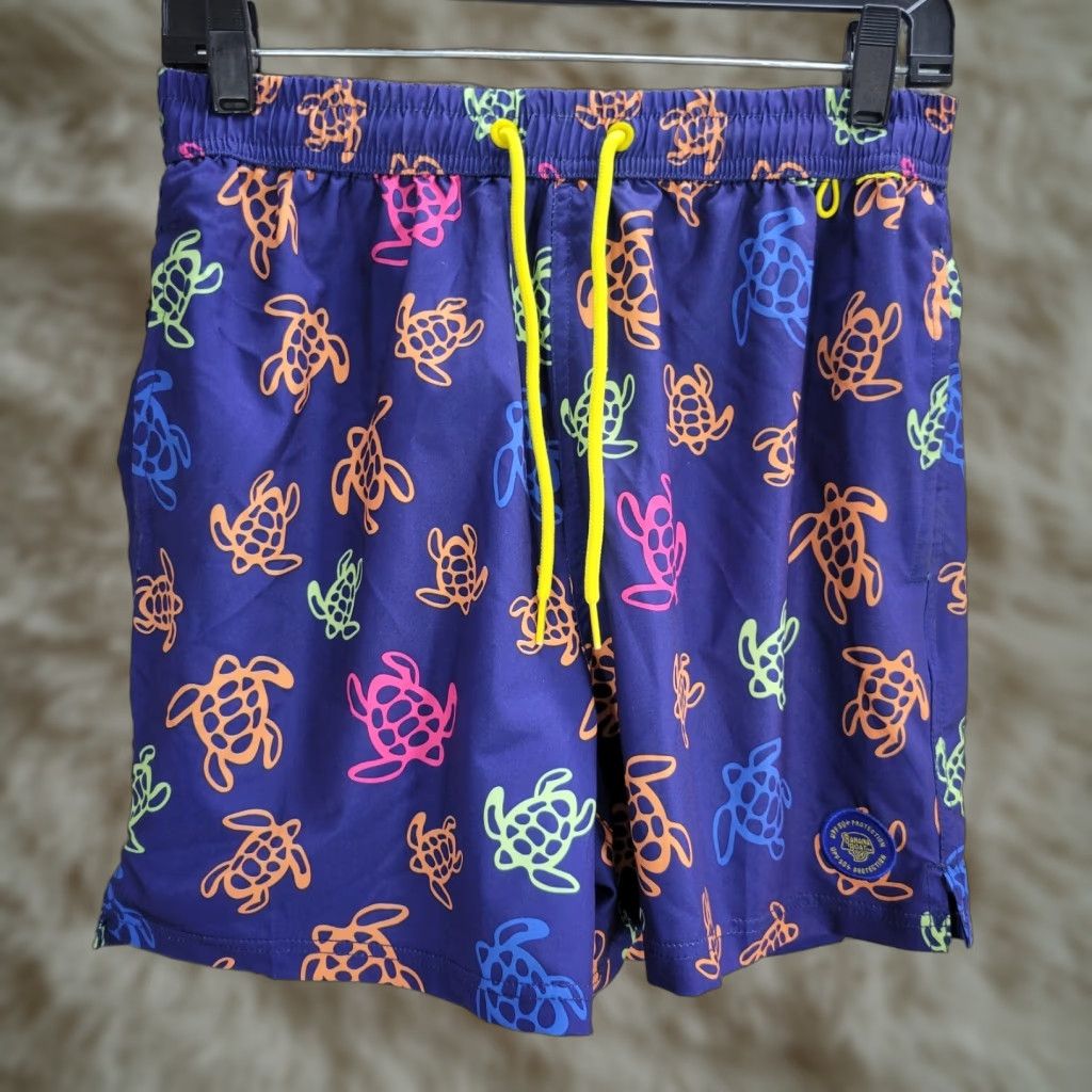 Vintage Banana Boat Men S Purple Swim Shorts Trunks UPF 50+ Drawstring Size US 29 - 1 Thumbnail