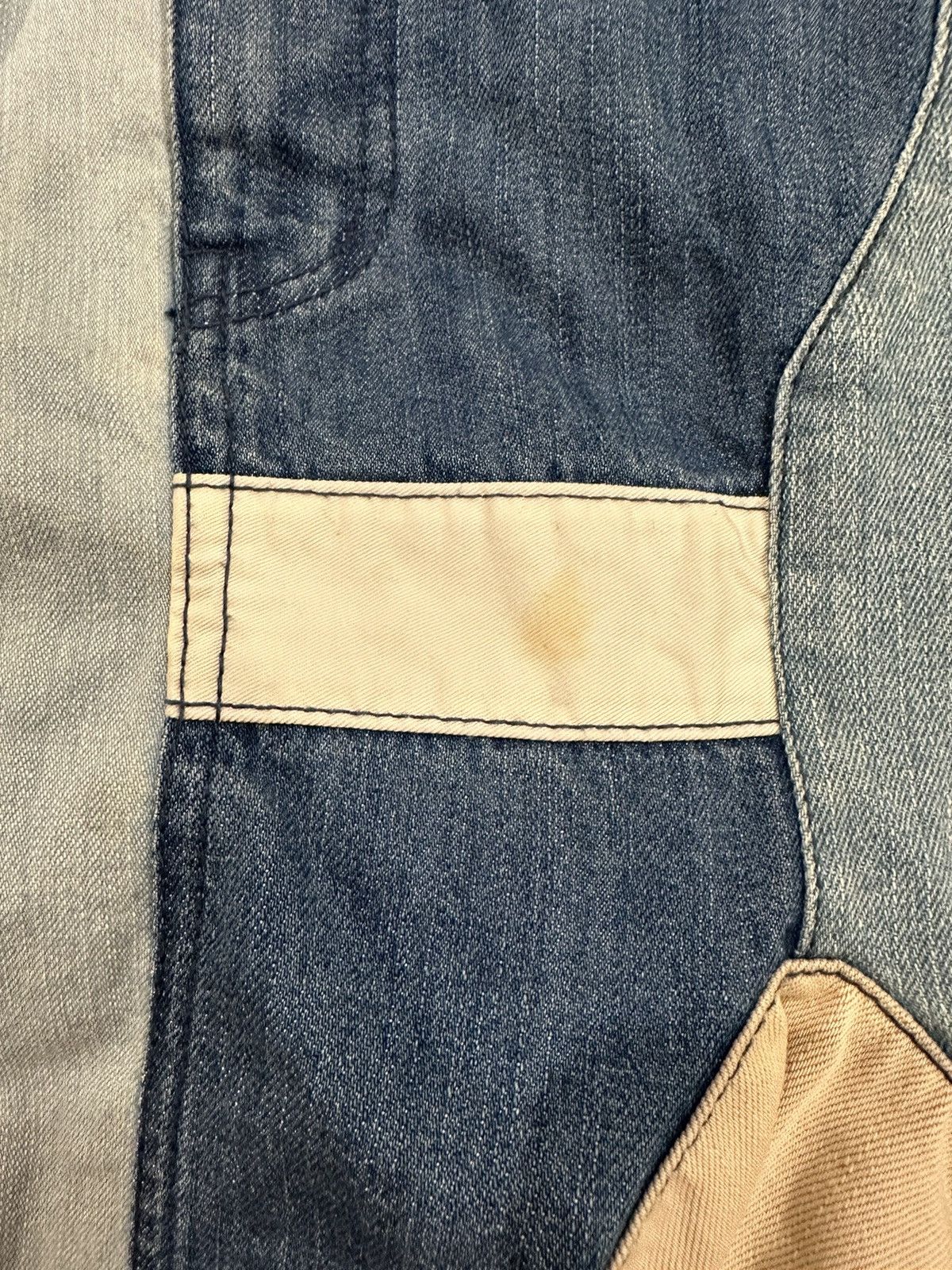 Ne Net Japanese Denim Patchwork Shorts