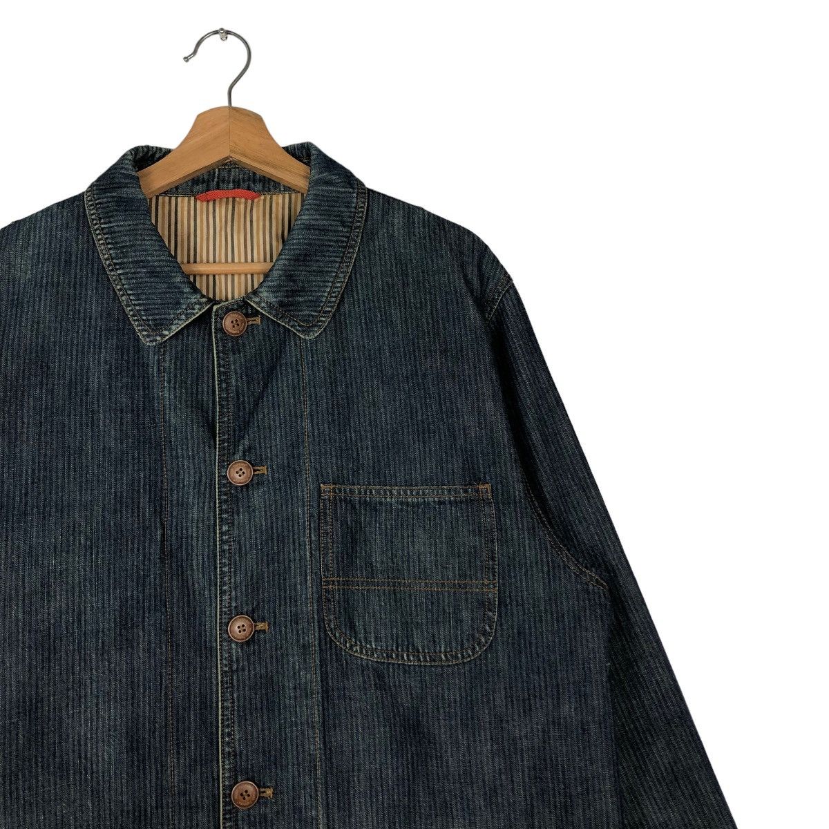 Japanese Brand 📌VINTAGE CHORE WORK JACKET HUSH PUPPIES BLANKET LINING Size US L / EU 52-54 / 3 - 11 Thumbnail