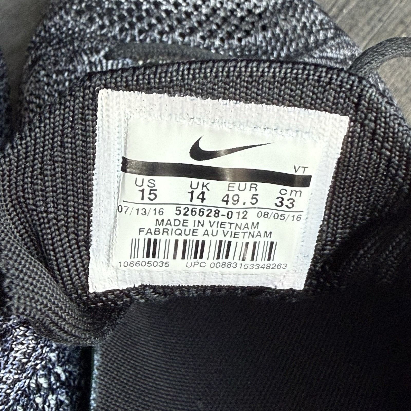 Nike NIKE FLYKNIT RACER 2.0 OREO BLACK WHITE RUNNING SHOES MEN'S Size US 15 / EU 48 - 7 Thumbnail