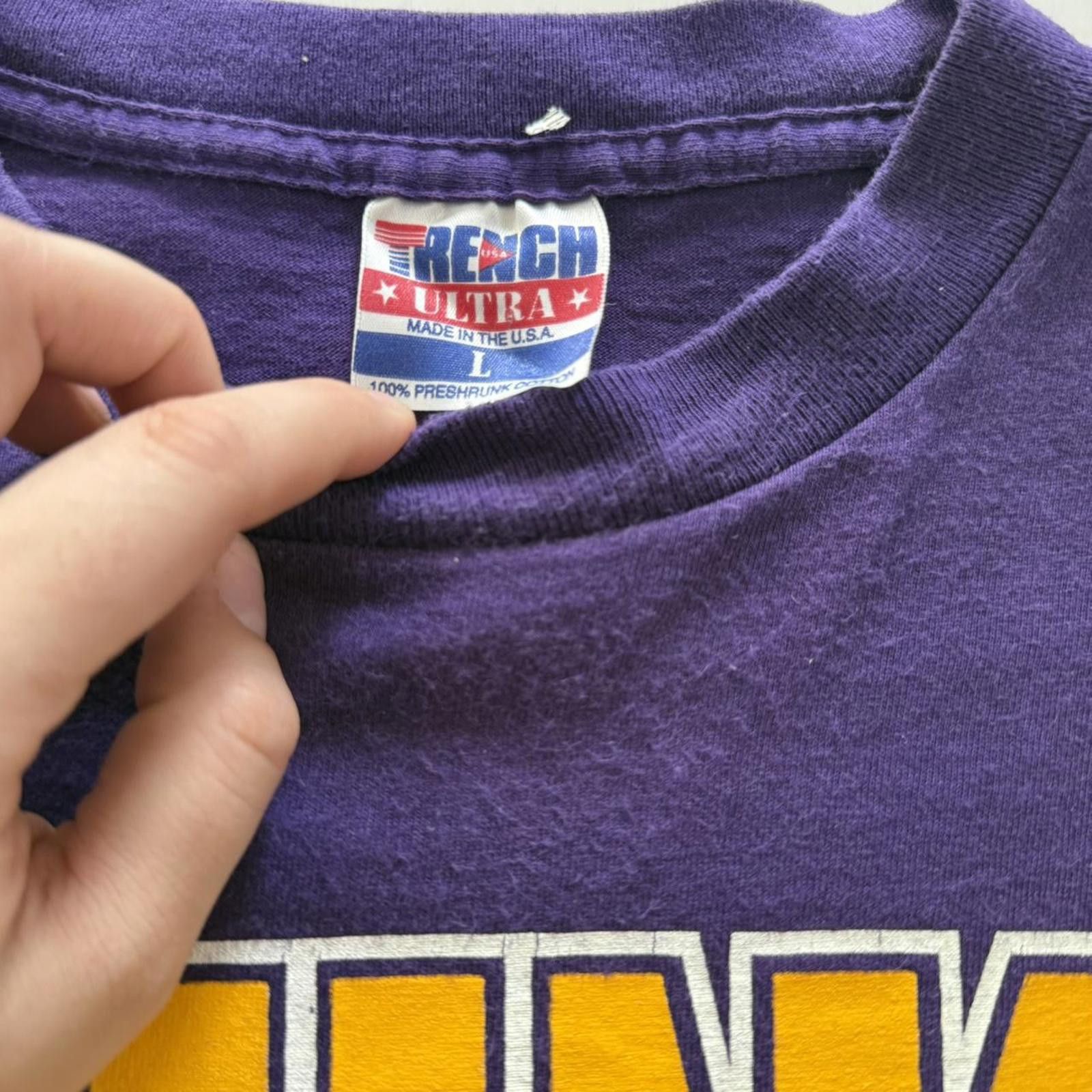 Other NFL Minnesota Vikings Trench Ultra VTG 90s Mens Cotton T Size US L / EU 52-54 / 3 - 2 Thumbnail