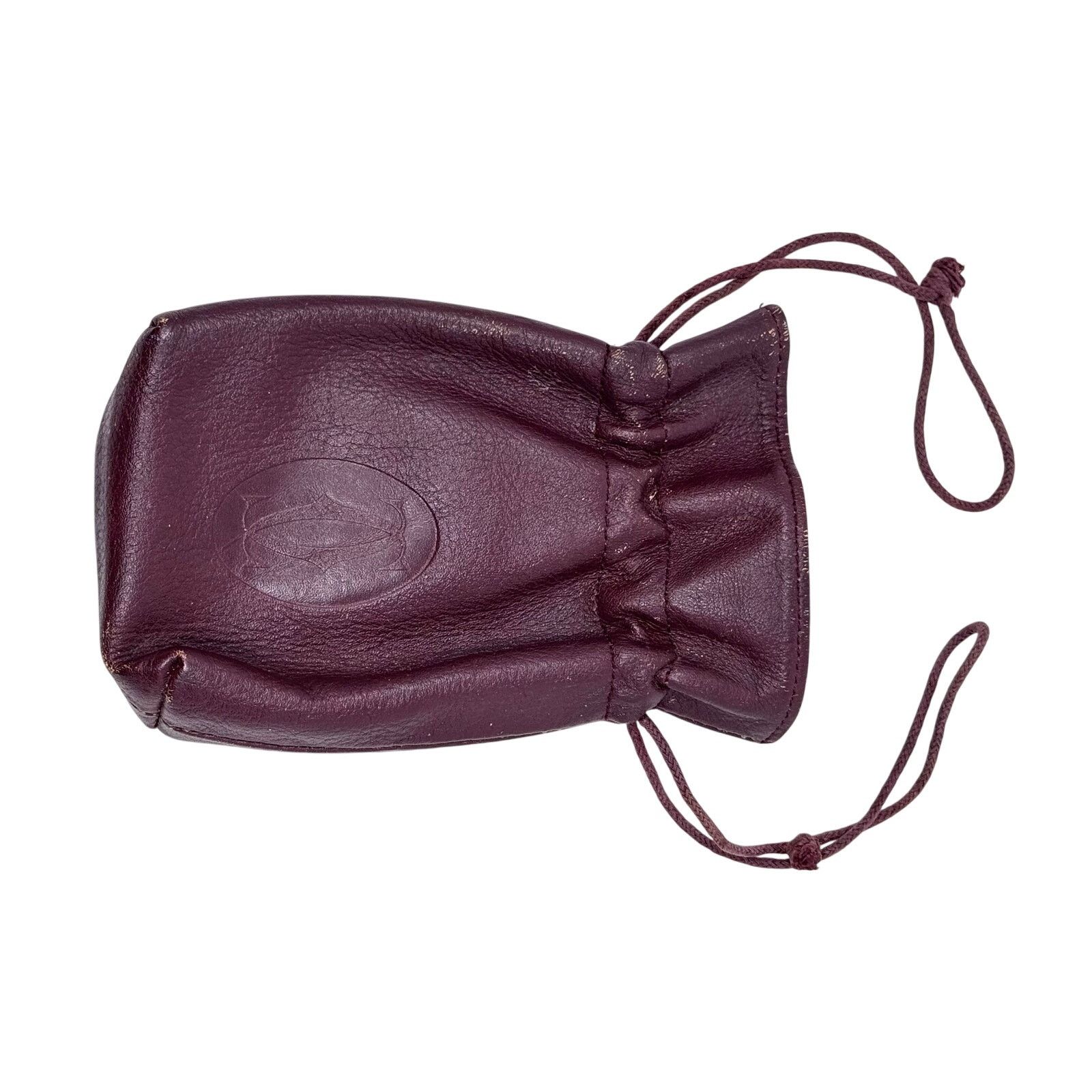 Cartier Cartier Dark Red Leather Pouch Size ONE SIZE - 16 Thumbnail