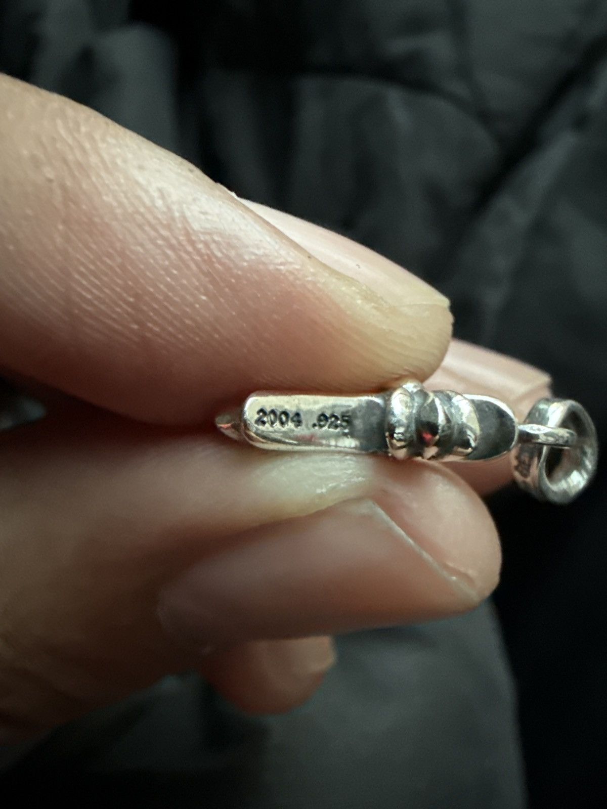 Baby Fat Pendant w/ Pave Diamonds
