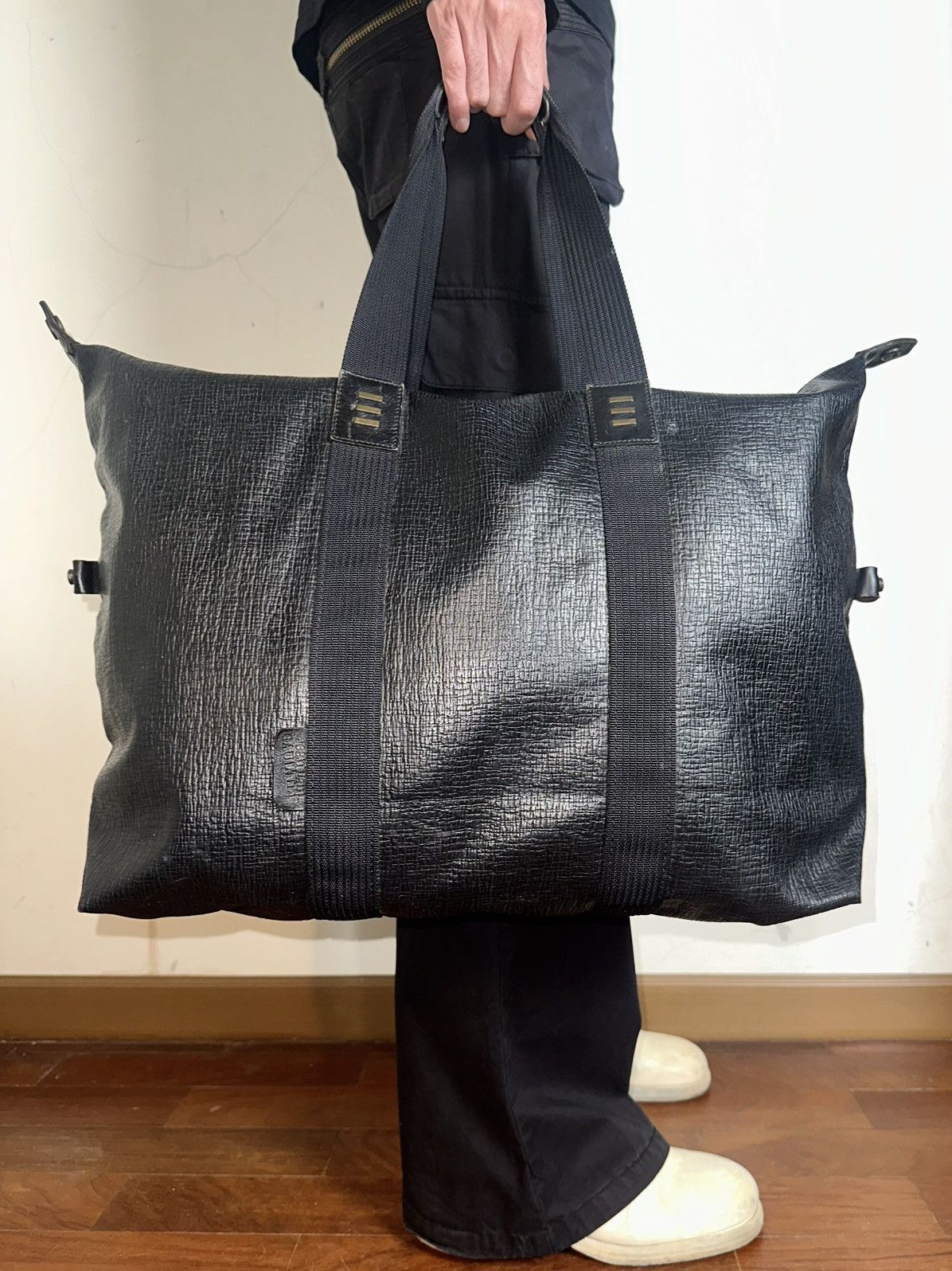 Jean Paul Gaultier Embossed Black Duffle Bag Size ONE SIZE - 2 Thumbnail