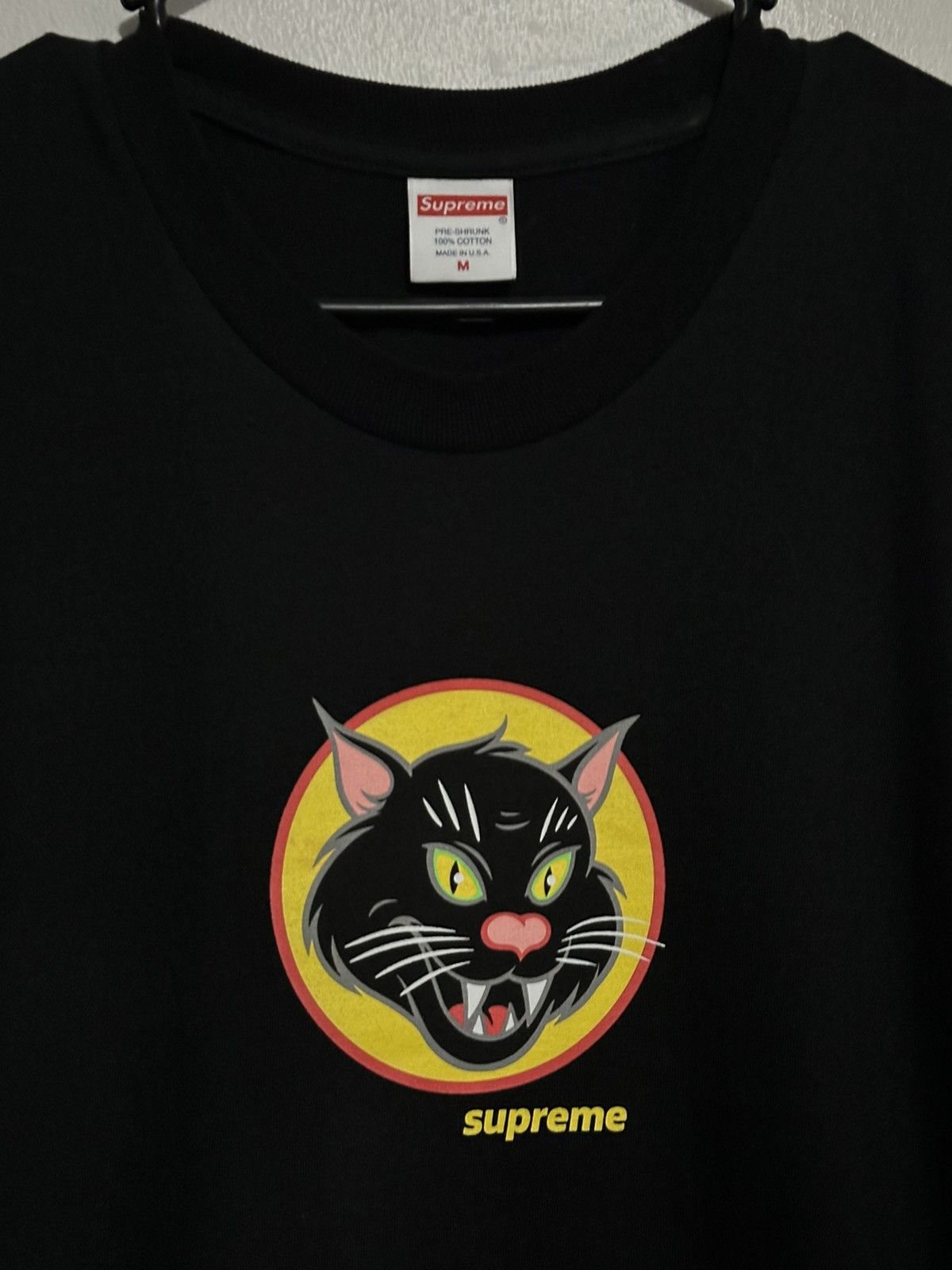 Supreme Supreme Black Cat Tee Size US M / EU 48-50 / 2 - 2 Thumbnail