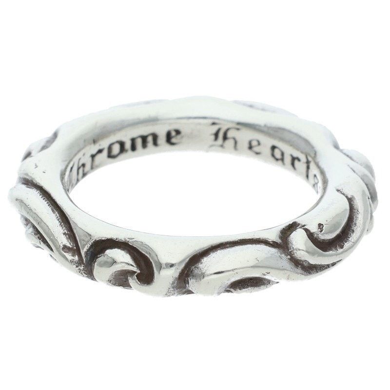 Chrome Hearts Chrome Hearts Scroll Band Silver Ring Size ONE SIZE - 1 Thumbnail