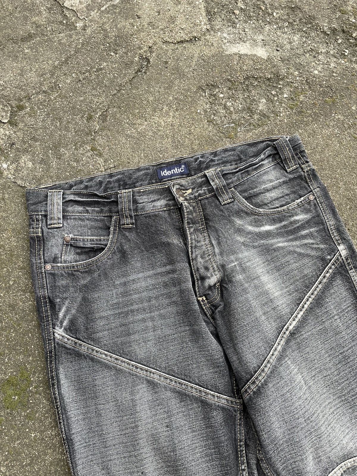 Affliction × Vintage Crazy Vintage Y2K Baggy Cross Jeans Opium Wide Leg Skater Size US 34 / EU 50 - 5 Thumbnail