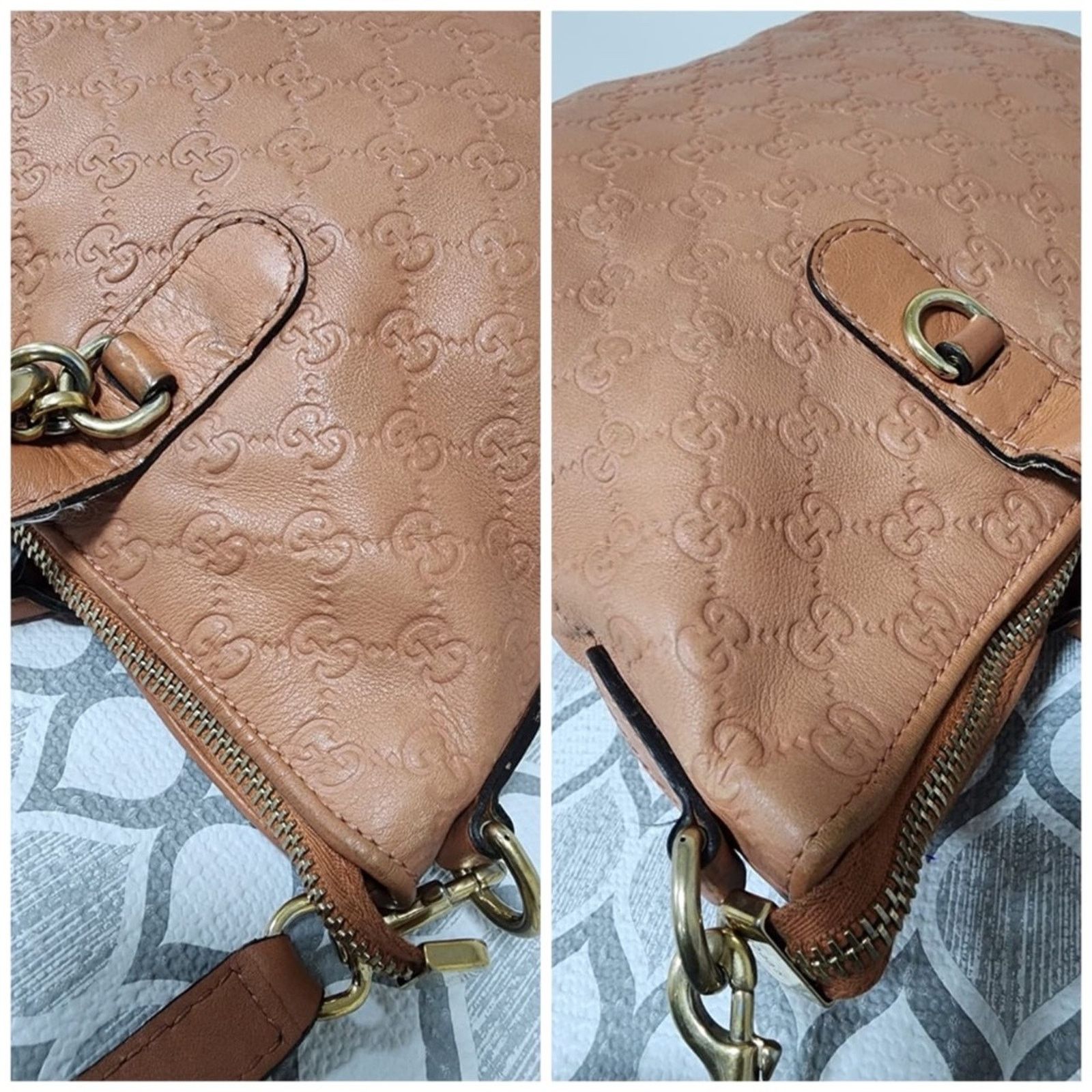 Gucci GUCCI Guccissima L Heart Bit Charm Top Handle Satchel Bag Pe Size ONE SIZE - 11 Thumbnail