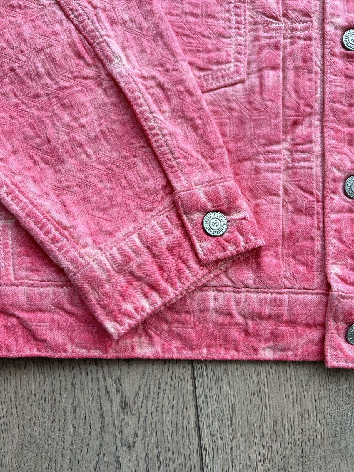Levi's × Stussy Stussy x Levi’s Jacquard Type 2 Trucker Jacket Pink Medium Size US M / EU 48-50 / 2 - 13 Thumbnail