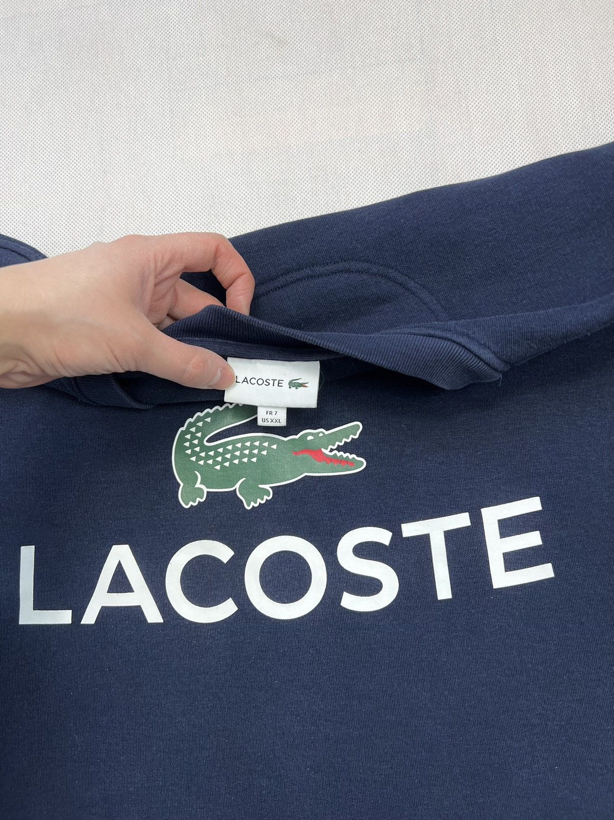 Lacoste Sweatshirt Lacoste Big Logo New Collection Size US XXL / EU 58 / 5 - 2 Thumbnail