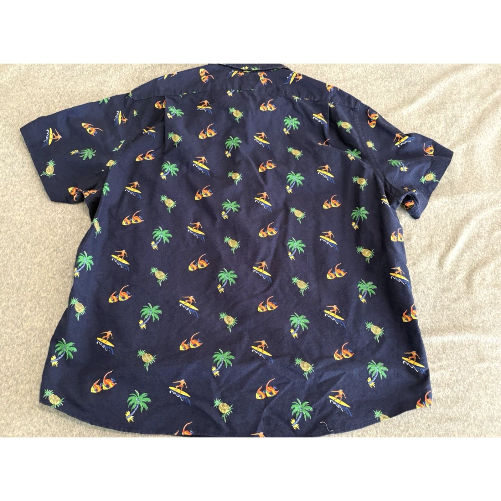 Polo Ralph Lauren Polo Ralph Lauren RL Untucked Fit Short Sleeve Button-Up Shirt Surfing 2XL XXL Blue Beach Nautical Outdoor Mens Shirt Size US XXL / EU 58 / 5 - 5 Thumbnail