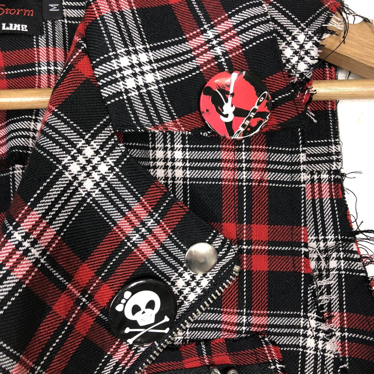 Hysteric Glamour DOUBLE BREAST PUNK BONDAGE BIKER BLOOD STORM SKELETON RARE Size US M / EU 48-50 / 2 - 18 Thumbnail