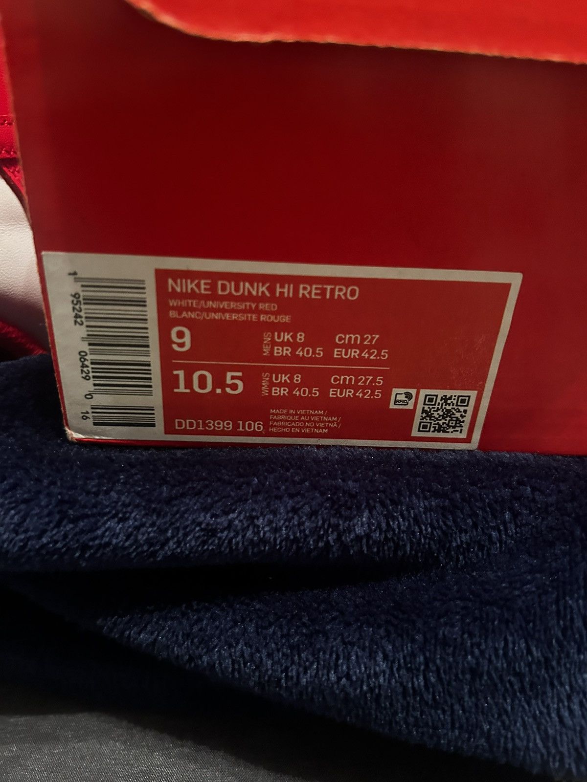 Nike Nike dunk high red Size US 9 / EU 42 - 7 Thumbnail