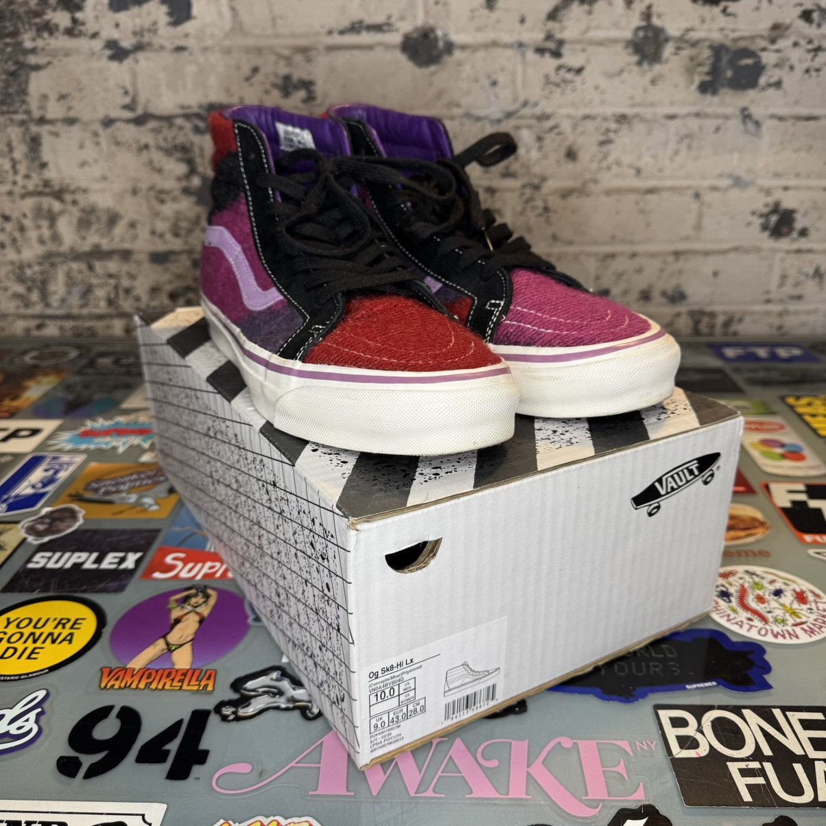 CNCPTS × Vans Vans OG Sk8-Hi LX Concepts World’s End Purple Sz 10 Used Size US 10 / EU 43 - 9 Thumbnail