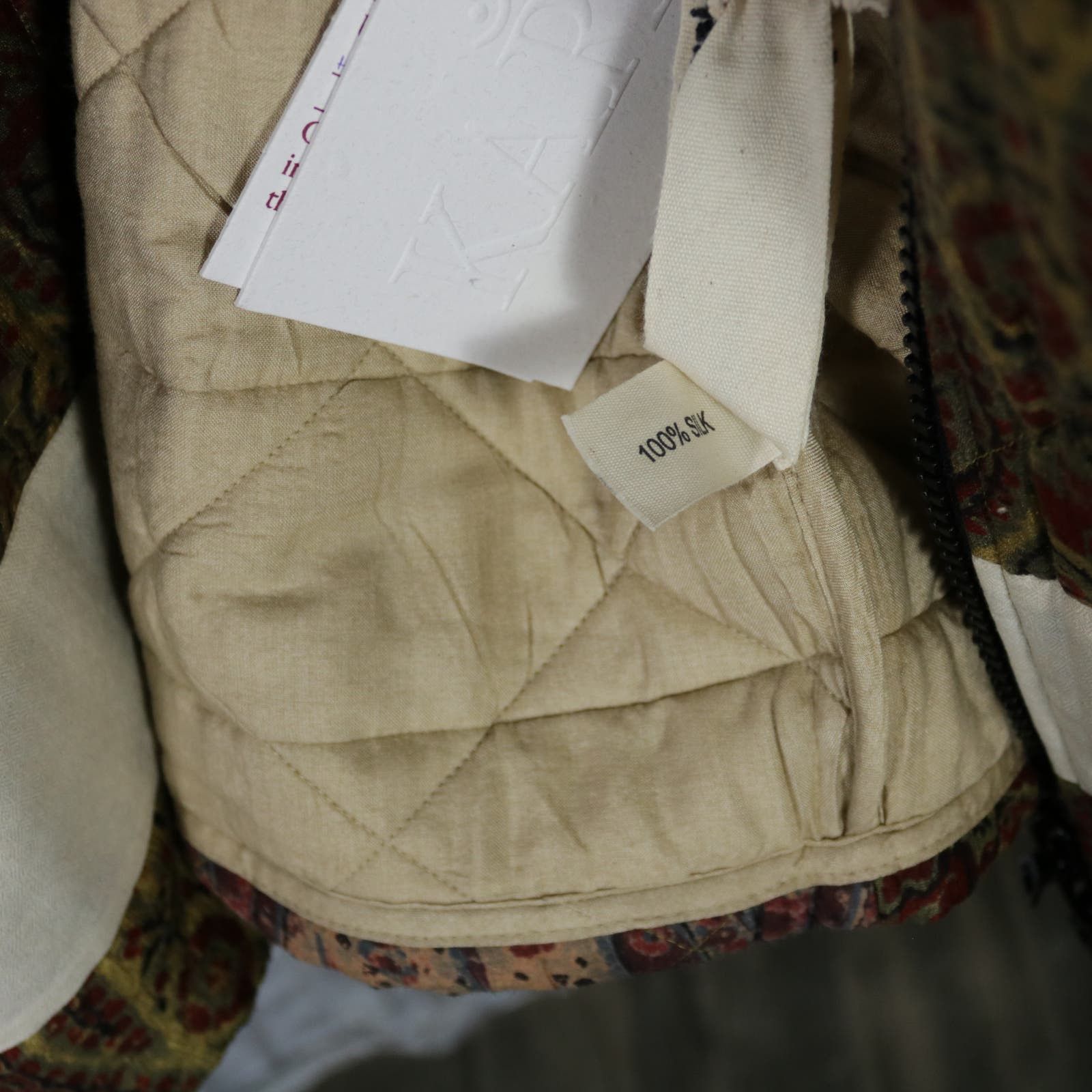 Kartik Research Karu Kartik Research Silk Work Jacket Dye Print XL New Size US XL / EU 56 / 4 - 8 Thumbnail