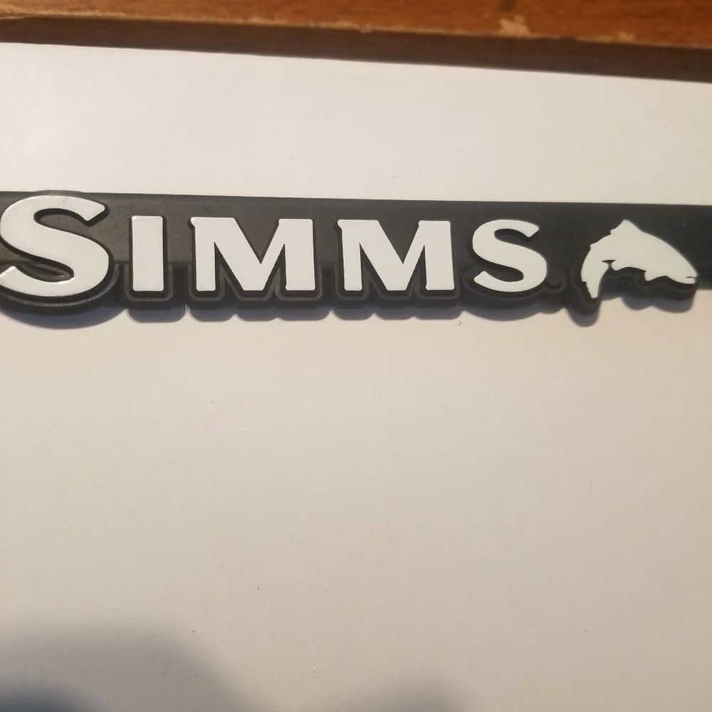 Simms Simms Fishing License Plate Frame Car DEAD STOCK NWT Size ONE SIZE - 4 Thumbnail