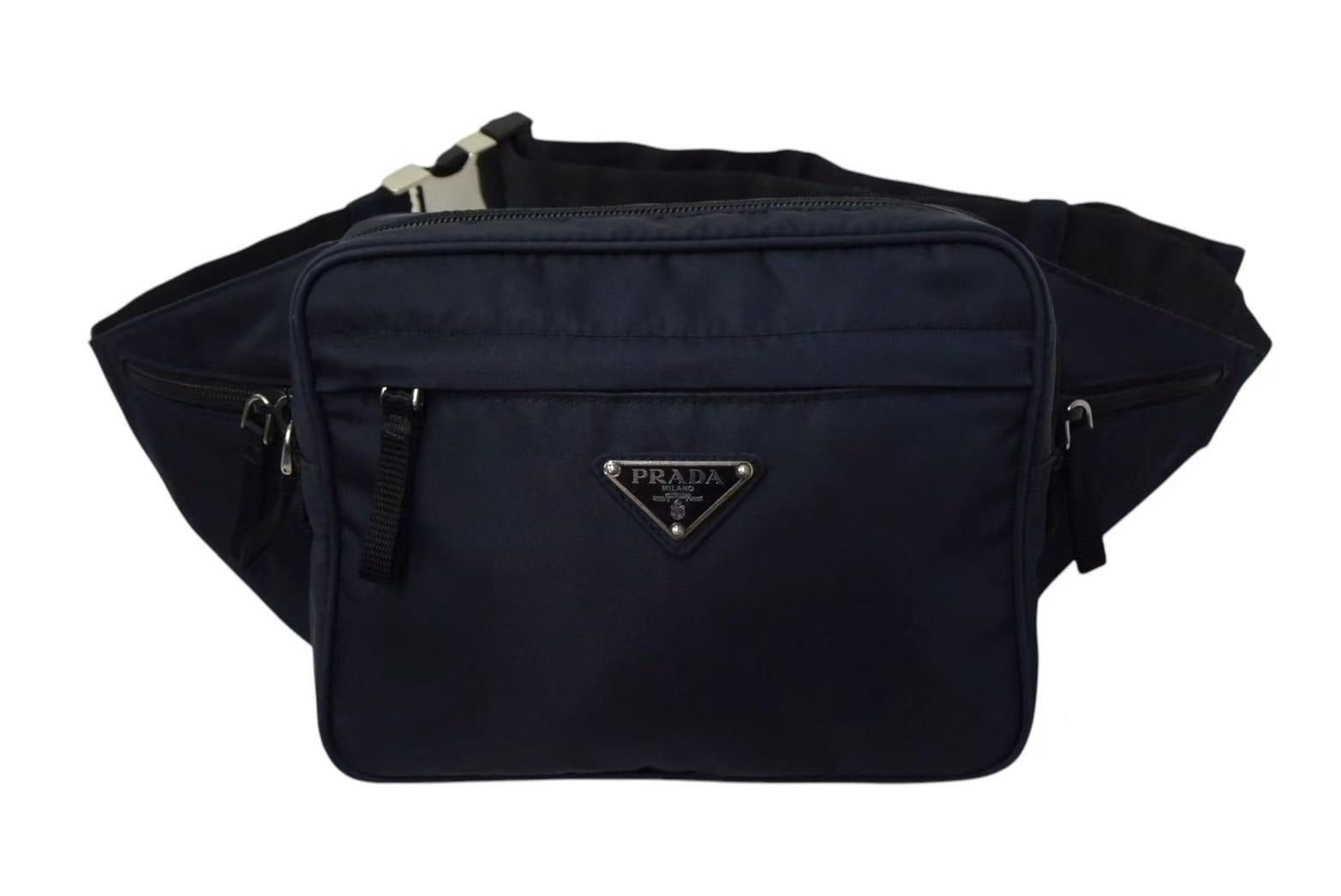 PRADA Waist Bag Shoulder Bag Triangle Logo