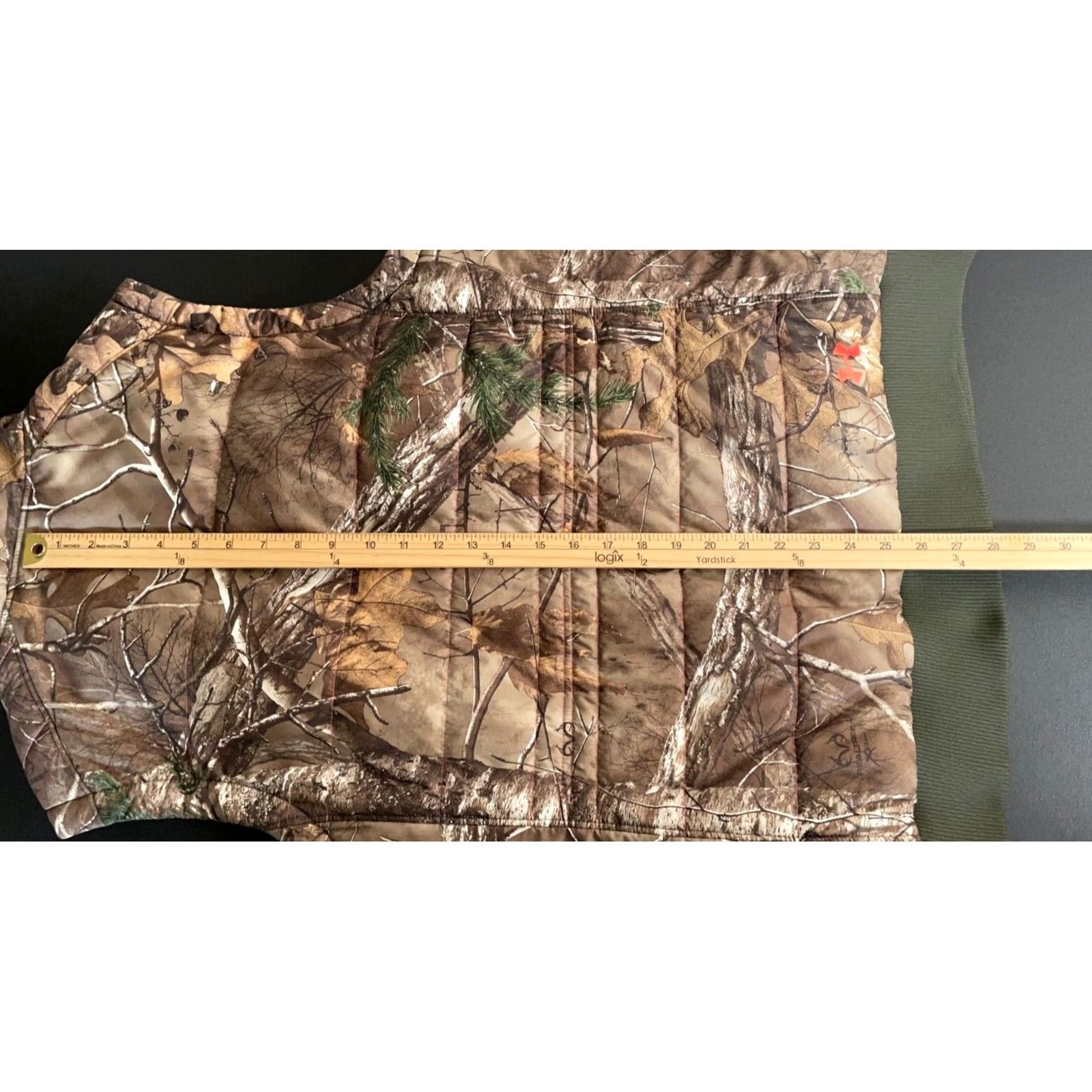 Under Armour Under Armour Camouflage Vest Women's XL Brown 90s Puffer Jacket Stand-Up Collar Zip Full Zip Insulated Lined Pockets Camouflage Nylon-Polyester Size XL / US 12-14 / IT 48-50 - 6 Thumbnail