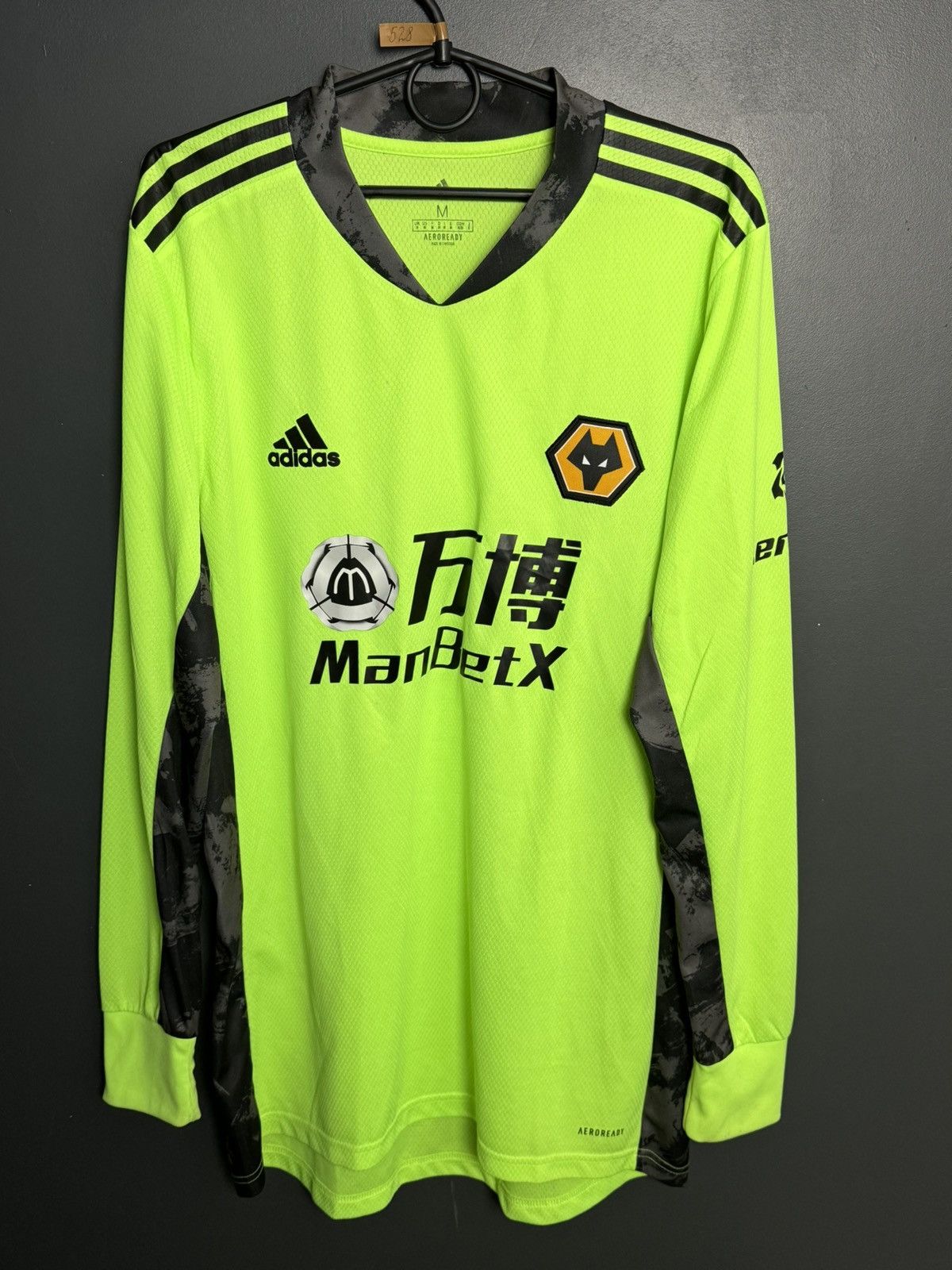 Adidas Wolverhampton Wanderers 20/21 Goalkeeper Football Jersey Size US M / EU 48-50 / 2 - 1 Thumbnail