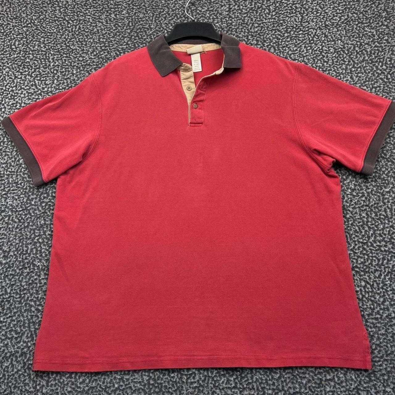 L.L. Bean L.L Bean Polo Shirt Men Red Short Sleeve Collared Cotton XL Size US XL / EU 56 / 4 - 1 Thumbnail
