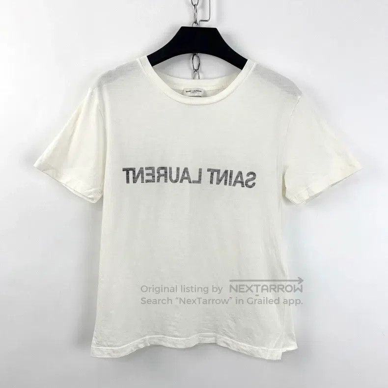 Saint Laurent Paris Saint Laurent Paris Letter Logo Printed Short Sleeve Size M / US 6-8 / IT 42-44 - 1 Thumbnail