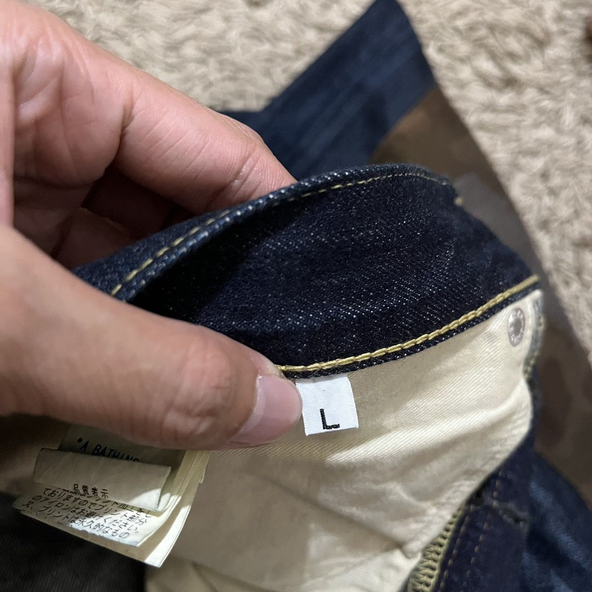 Bape Rare OG Bape Sta Patchwork Denim Pants Size US 38 / EU 54 - 8 Thumbnail