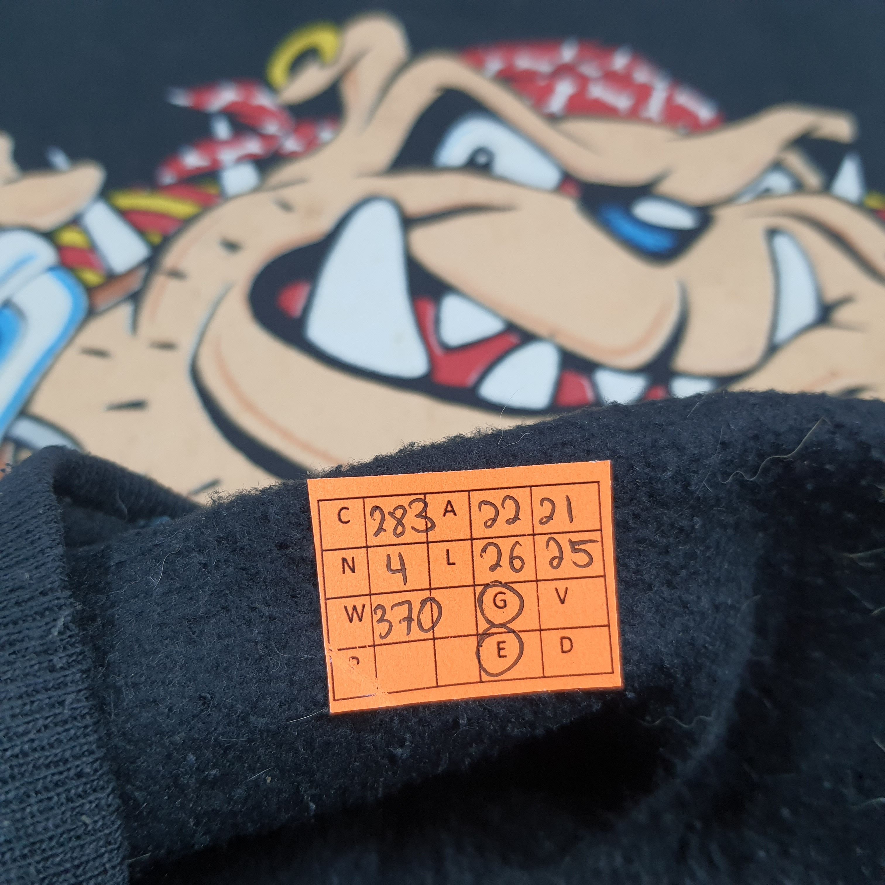 Jerzees Vintage 90s Jerzees Biker Bulldog Sweatshirt C283N4 Size US M / EU 48-50 / 2 - 7 Thumbnail