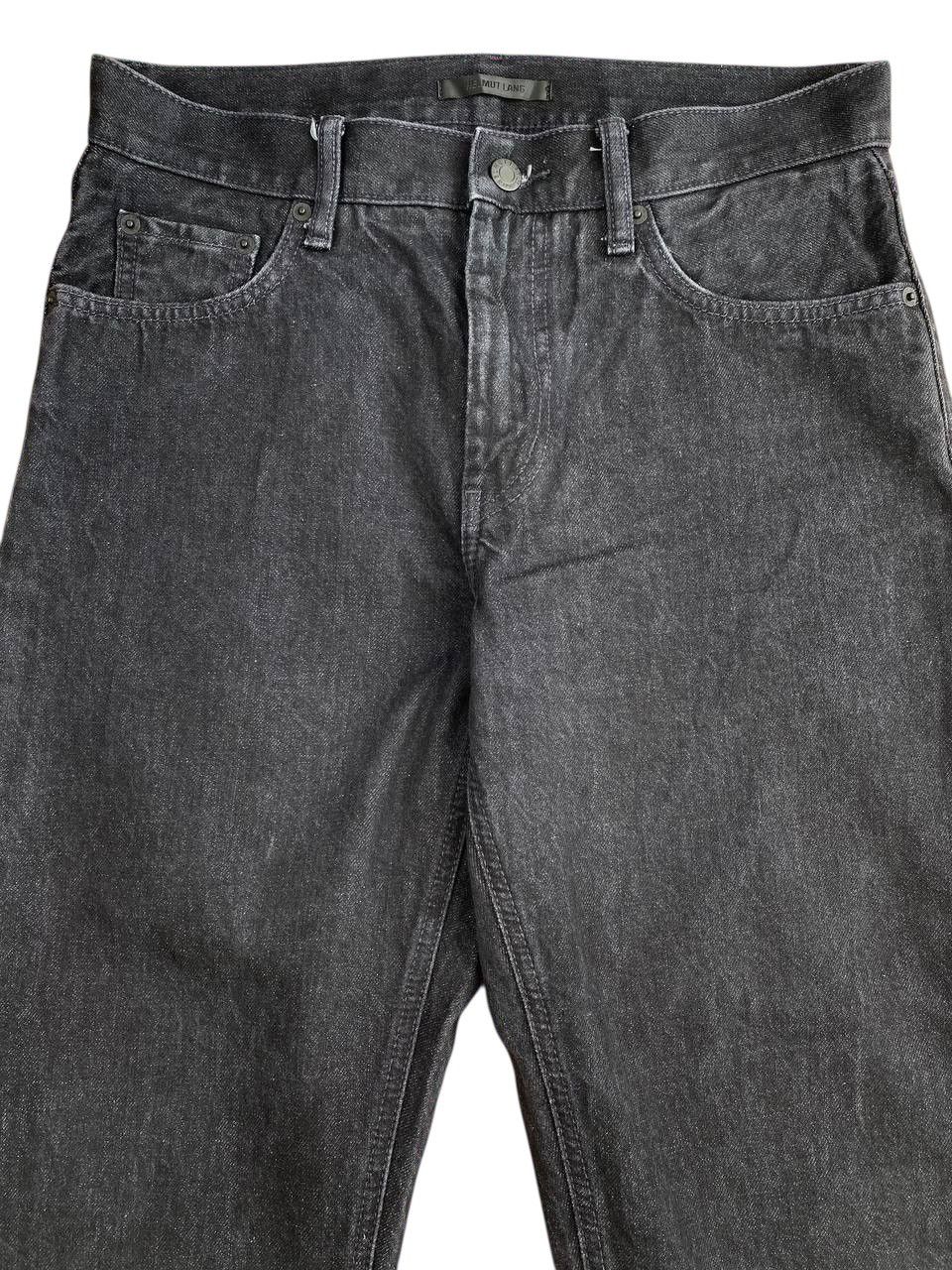 Helmut Lang × Uniqlo Helmut Lang Uniqlo Black Frayed Regular Fit Washed Denim Size US 30 / EU 46 - 3 Thumbnail