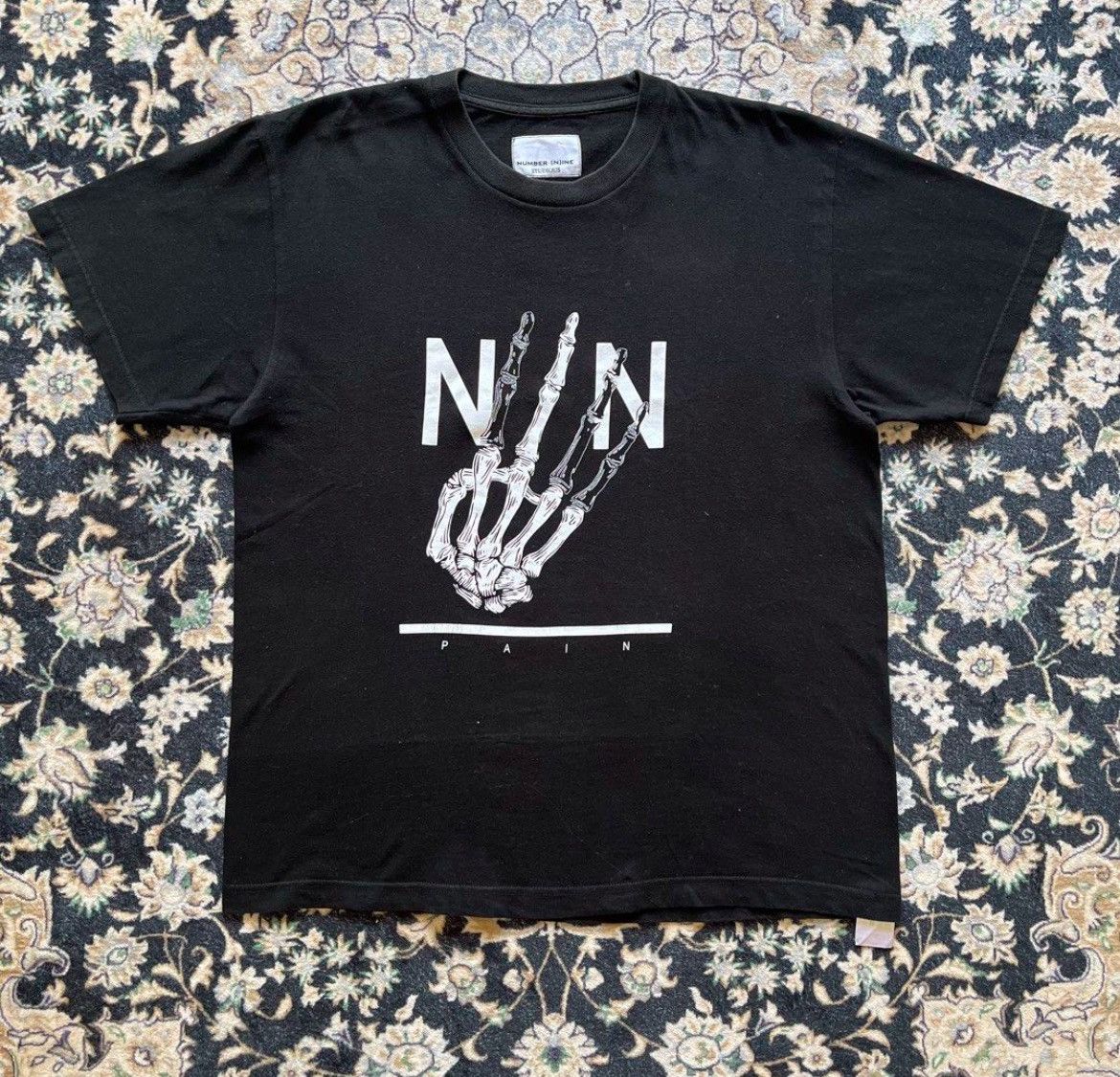 Number (N)ine Number Nine 05SS Crying Heart Double Skull Tshirt