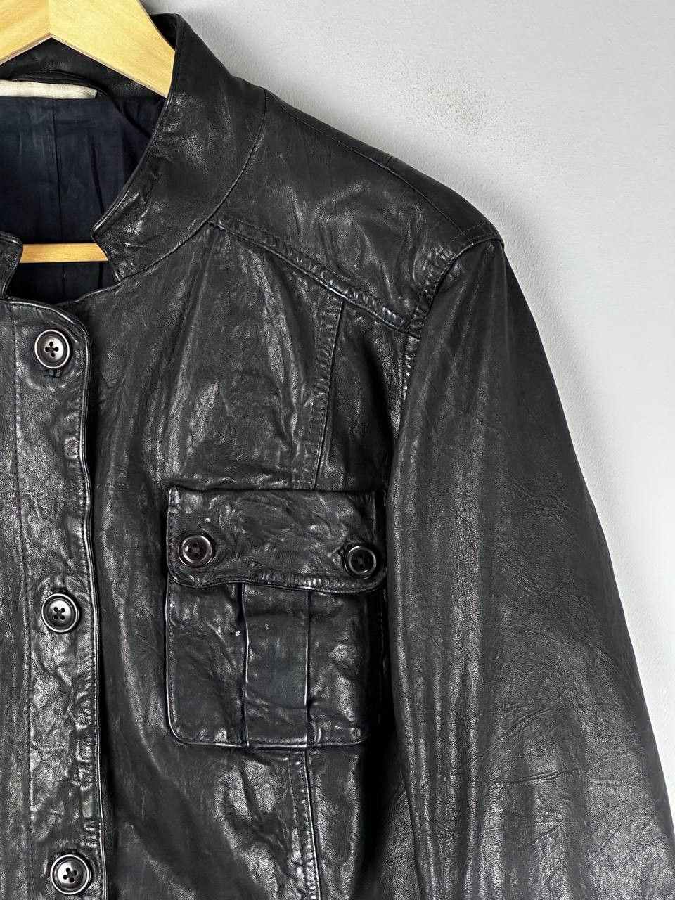 DKNY Vintage Indie Sleaze DKNY Racing Leather Jacket Size US M / EU 48-50 / 2 - 4 Thumbnail
