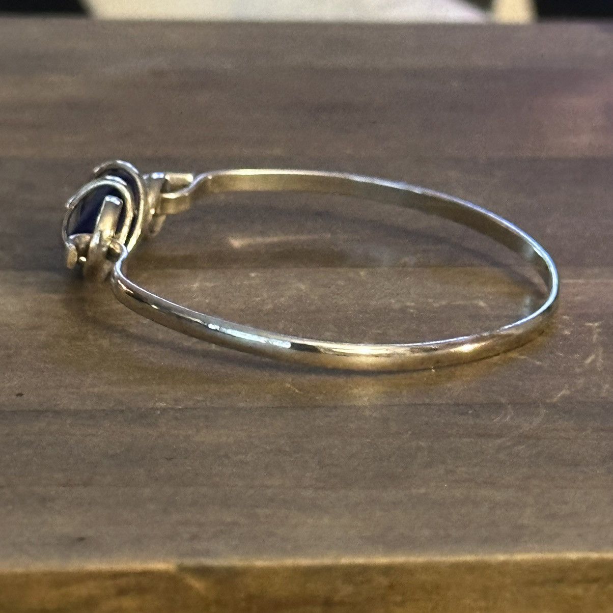 Other Blue sea glass hinged bangle bracelet Size ONE SIZE - 3 Thumbnail
