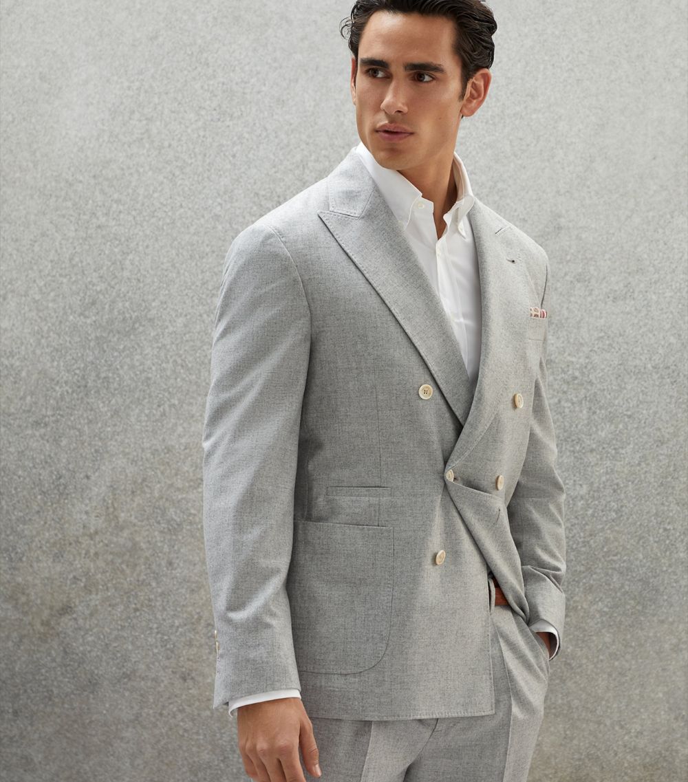 0924 Double Breasted Jacket in Grey