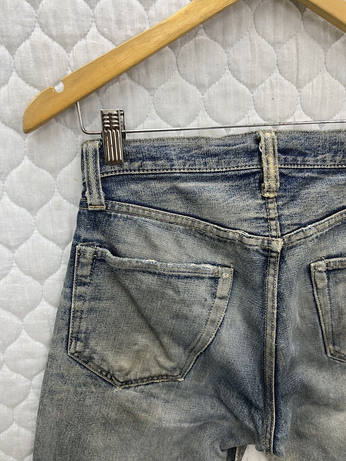 Sugar Cane 🔥🔥🔥RARE VTG SUGAR CANE DISTRESSED SELVEDGE DENIM Size US 29 - 13 Thumbnail