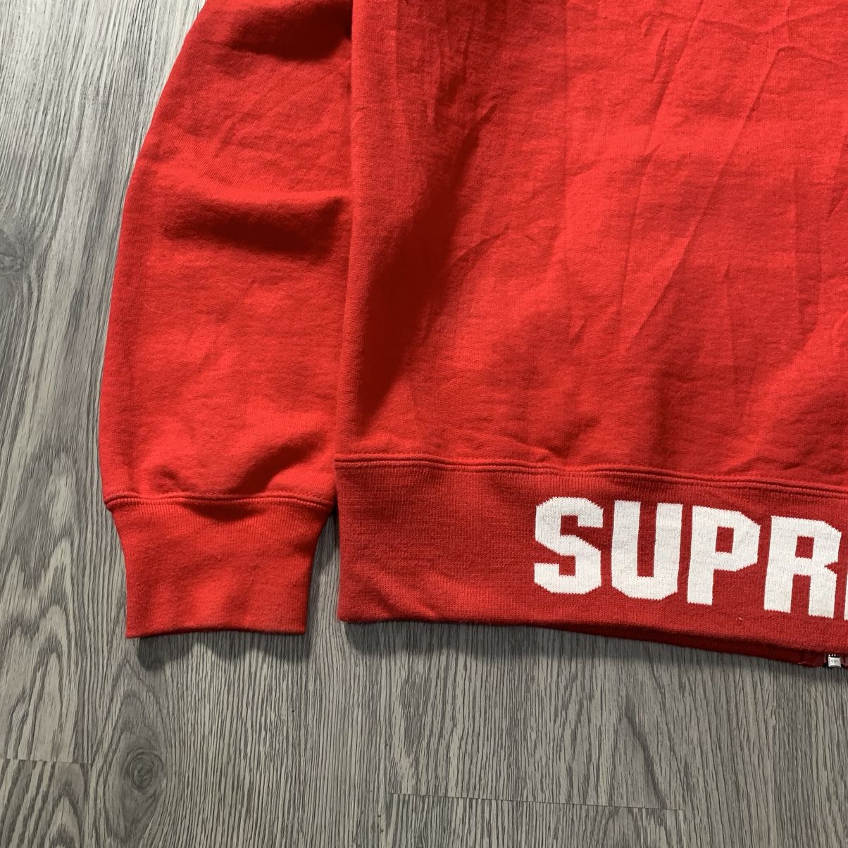 Supreme FW 16 Supreme Logo Zip Up Hoodie Red Size US L / EU 52-54 / 3 - 11 Thumbnail