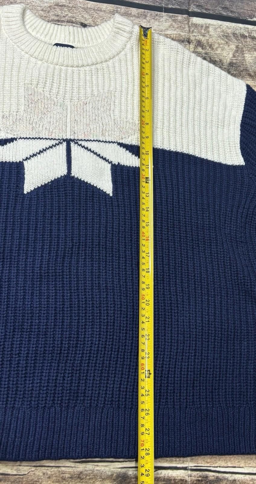 Lands' End Lands End Sweater Women 2XL Chunky Knit Colorblock Snowflake Size XXL / US 16-18 / IT 52-54 - 10 Thumbnail