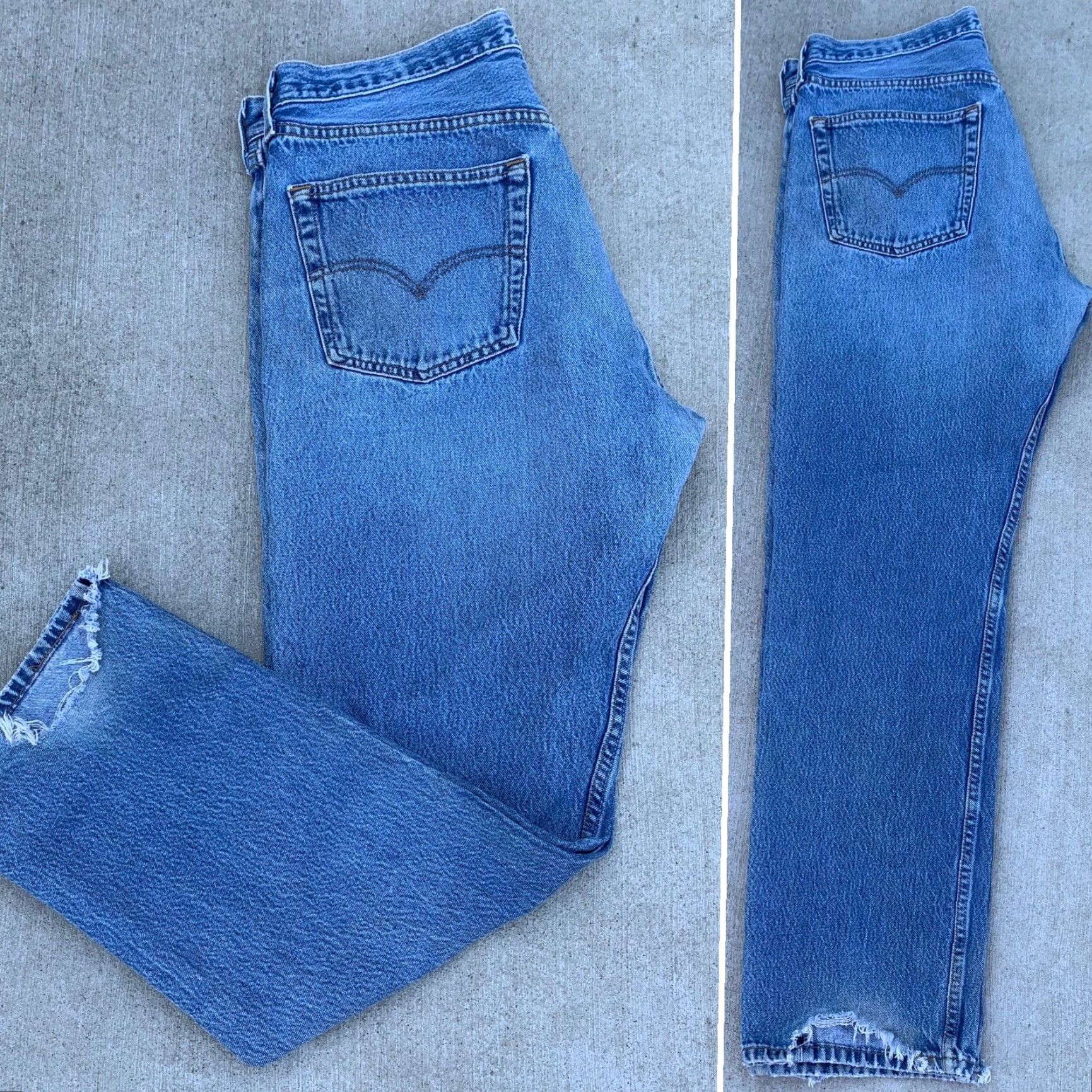 Vintage VINTAGE Levi’s 501 Jeans Button Fly Made In USA Size W38 L32 Measure 36 X 31.5 Blue 1980s Mens Jeans Size US 36 / EU 52 - 3 Thumbnail