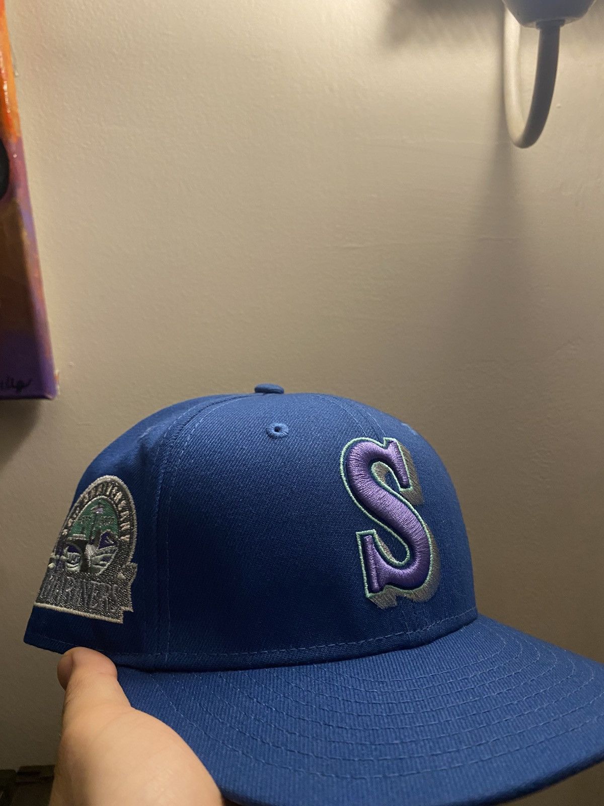 Hat Club Hat Club Seattle Mariners Fitted Hat Size 7 1/8 Size ONE SIZE - 2 Thumbnail