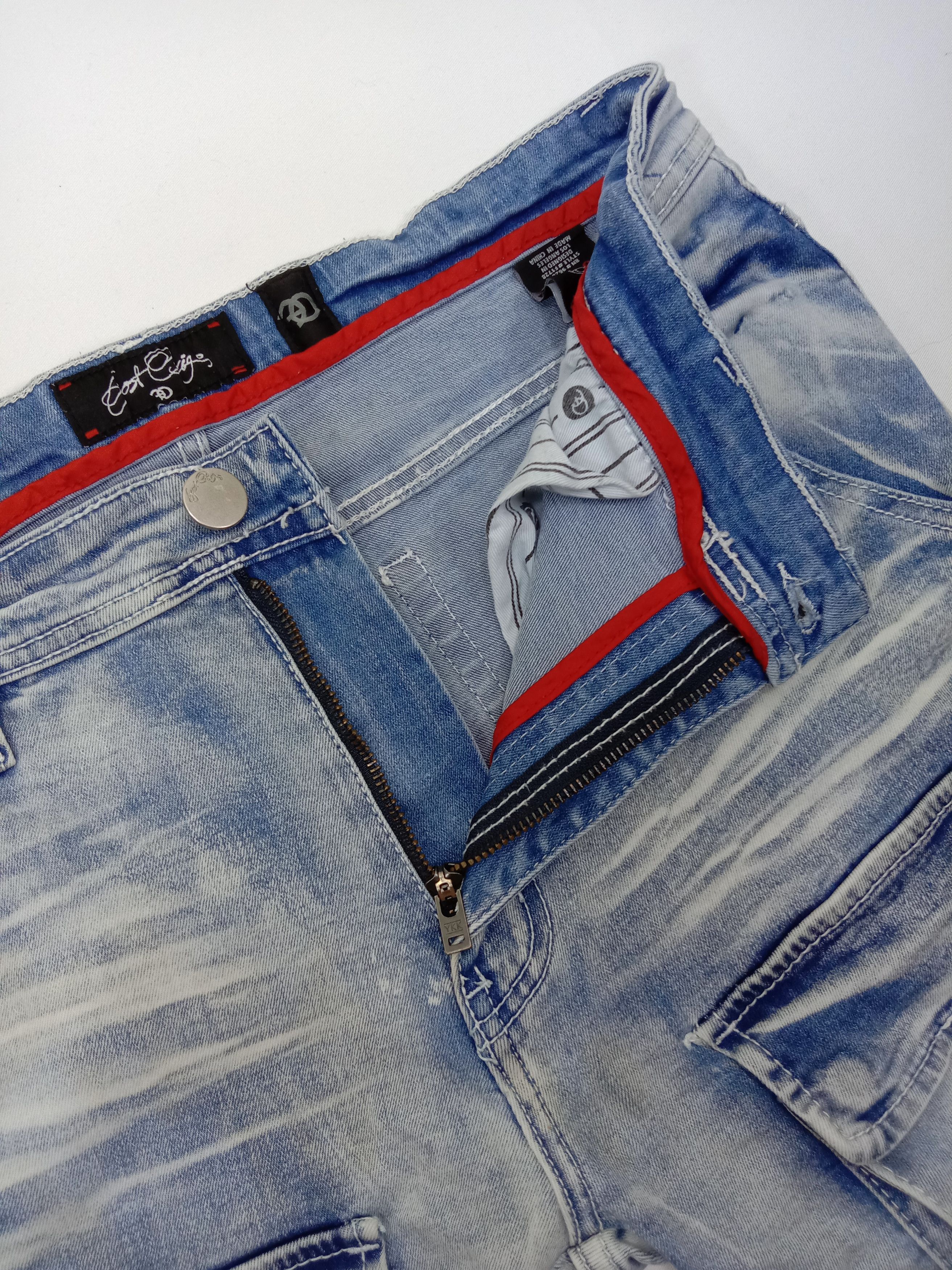 If Six Was Nine Vintage Japanese Bondage Multi Pocket Cargo Jeans Size US 34 / EU 50 - 9 Thumbnail