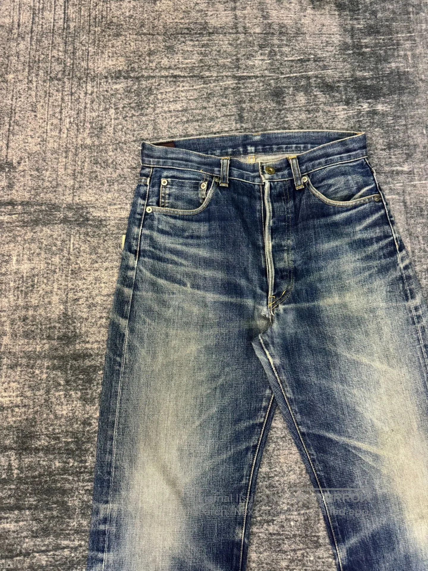 Vintage Vintage TAKO Japan Washed Retro Blue Jeans. Size US 29 - 3 Thumbnail