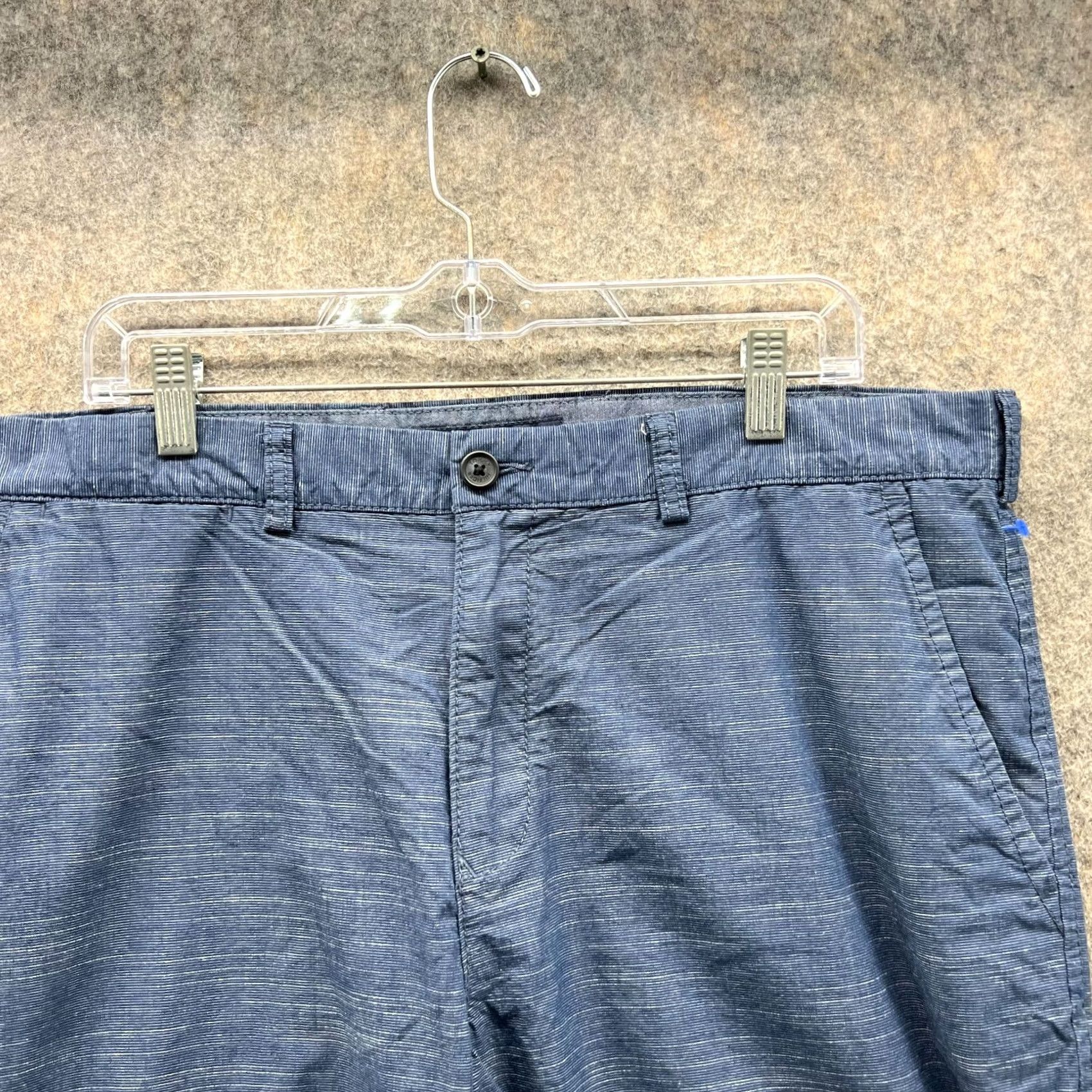 Tommy Hilfiger Tommy Hilfiger Shorts Men 38 Chino Flat Casual Cotton Heather Blue Golf Casual Mens Shorts 38 Blue Cotton Chino Front Pocket Button Size US 38 / EU 54 - 7 Thumbnail