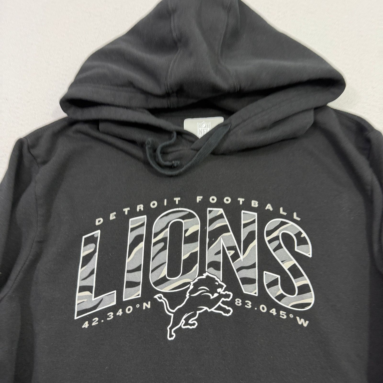 NFL Detroit Lions Hoodie Men's Extra Large Black Camo Pullover Size US XL / EU 56 / 4 - 3 Thumbnail